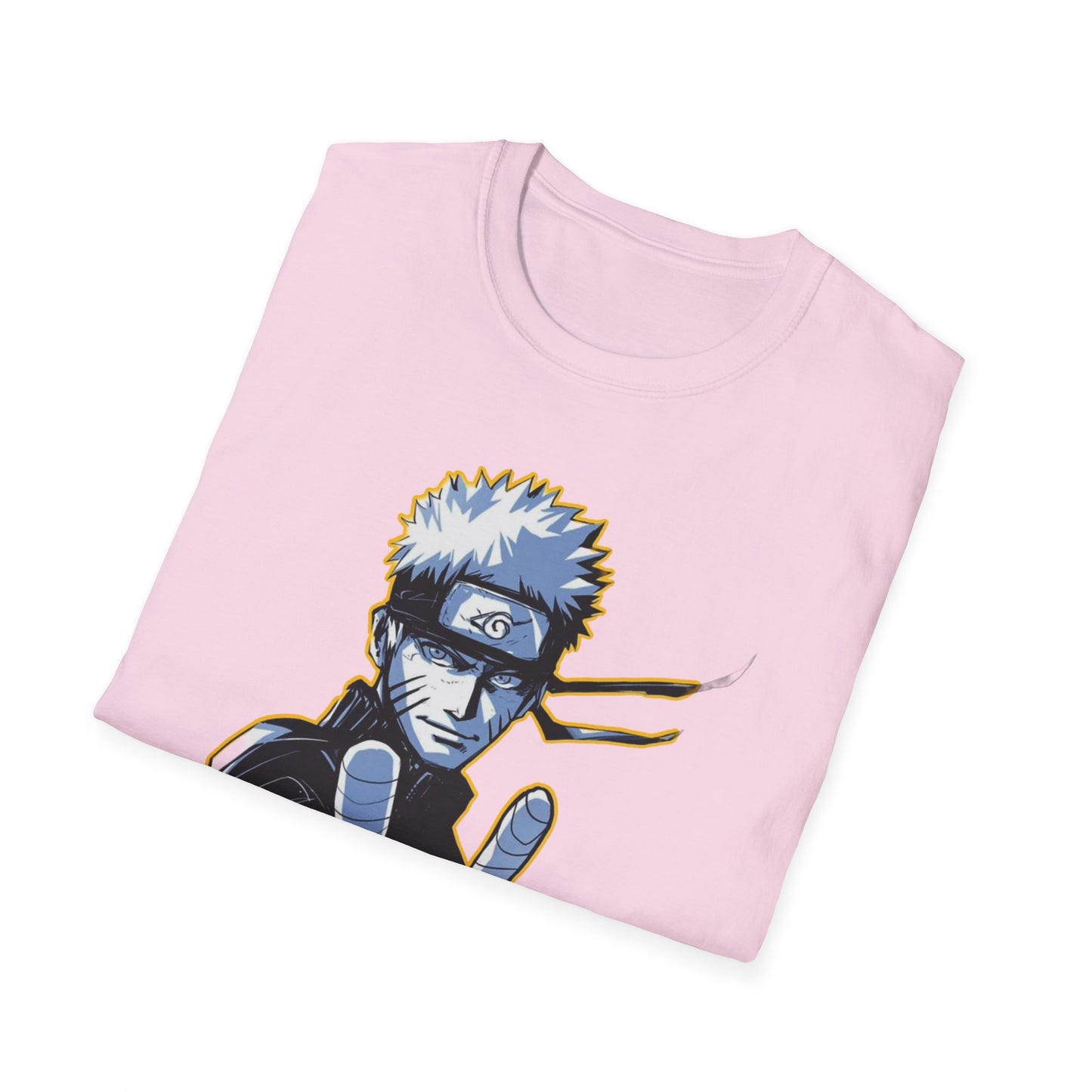 Naruto-Inspired Unisex Softstyle T-Shirt, Anime Fan Tee, Gifts for Cosplay, Comfy Everyday Wear, Perfect for Halloween and Birthdays