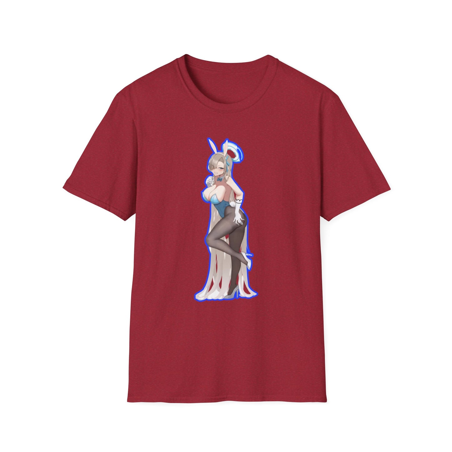 Cute Anime lewd style bunny 3-inspired Unisex T-Shirt with Playful Designs, Perfect for Niche Enthusiasts, Gift for Cosplay Events, Trendy Streetwear