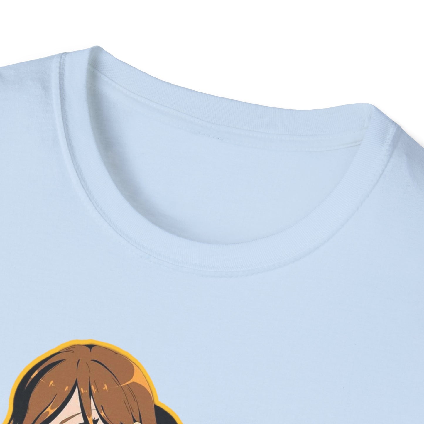 Chic Graphic one piece T-Shirt for Trendy Fashionistas, Unisex Softstyle Tee, Anime Art Apparel, Perfect Gift for Birthdays and Casual Outings