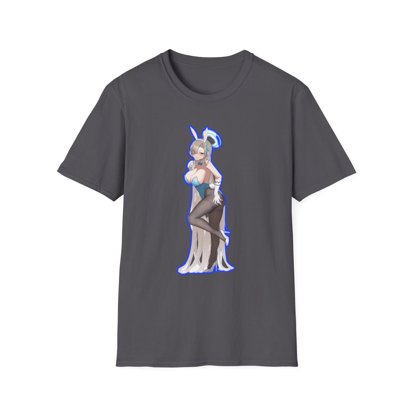 Cute Anime lewd style bunny 3-inspired Unisex T-Shirt with Playful Designs, Perfect for Niche Enthusiasts, Gift for Cosplay Events, Trendy Streetwear