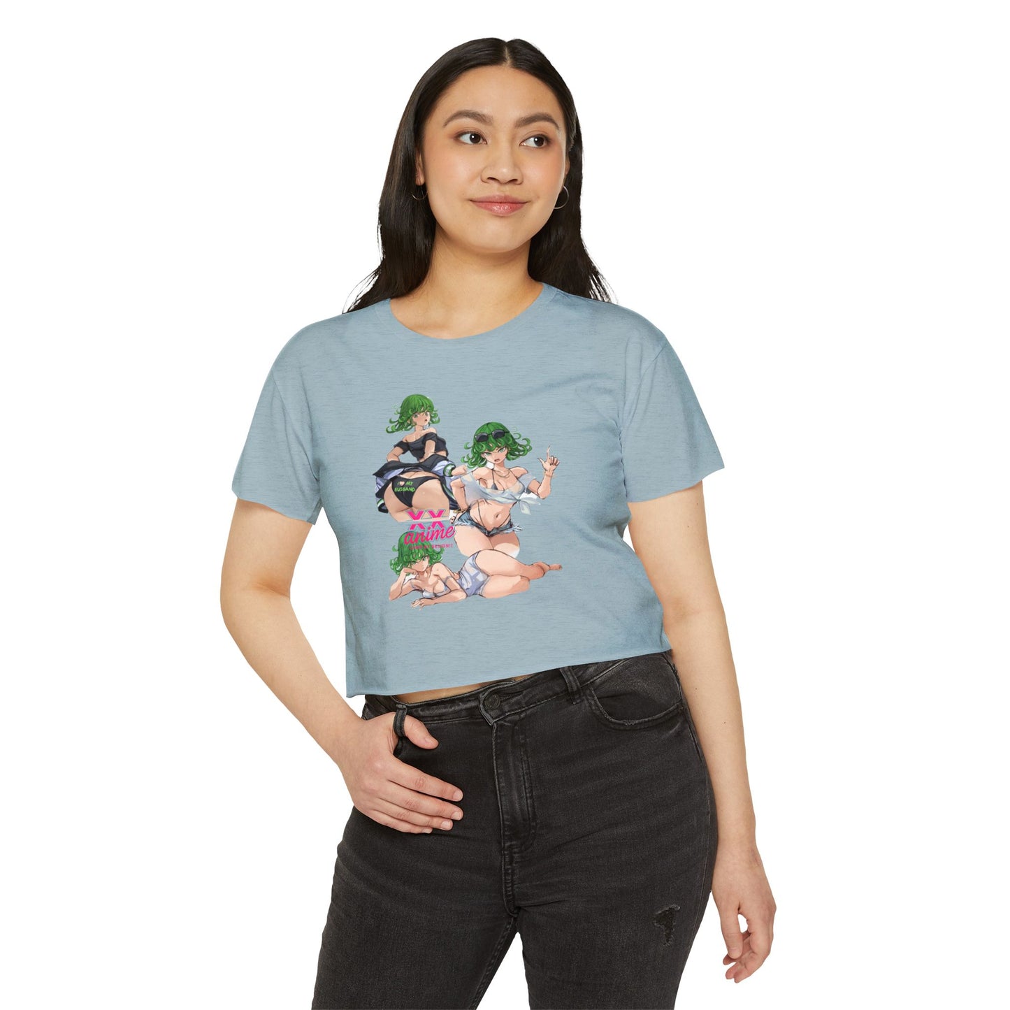 Anime-Inspired Women's Festival Crop Top, Cute Summer Top, Party Wear, Trendy Apparel, Anime Lover Gift, Festival Fashion