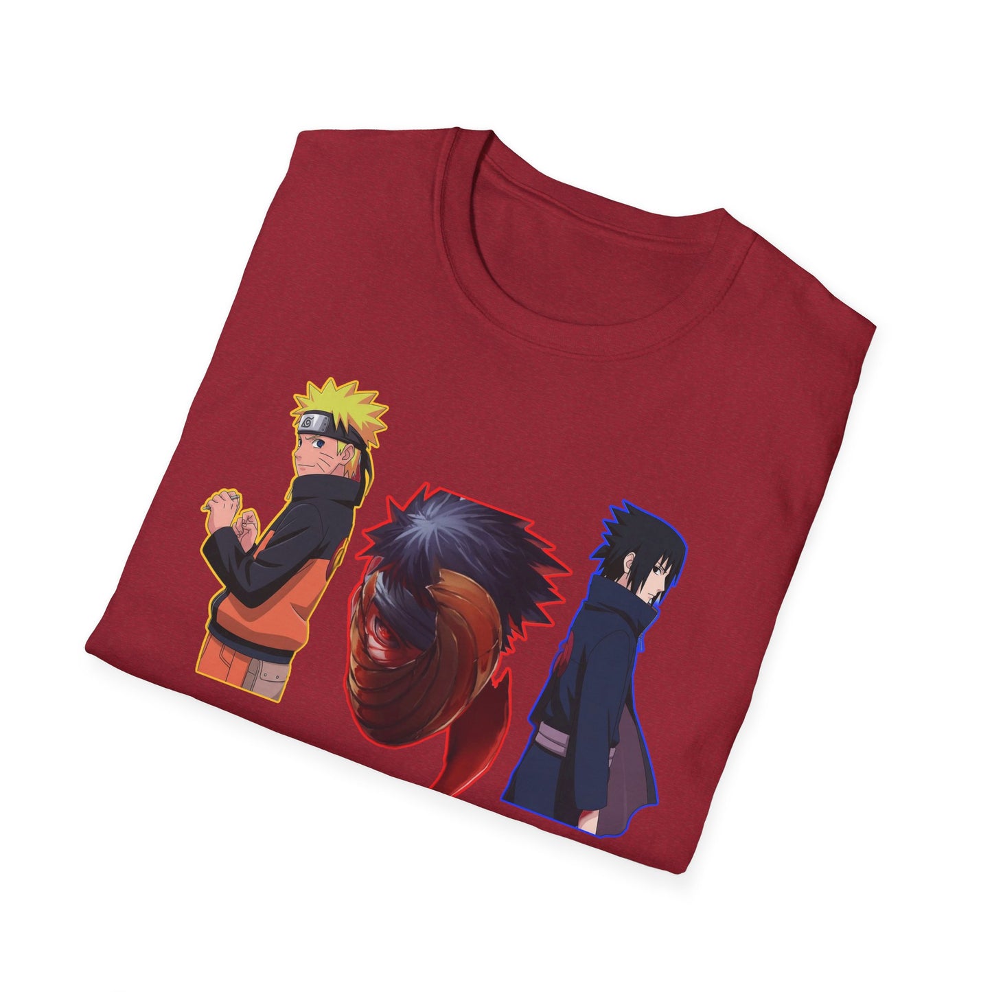 Anime-Inspired Naruto 5 Unisex Softstyle T-Shirt, Graphic Tee for Fans, Casual Wear, Gift for Birthdays, Cosplay, and Conventions
