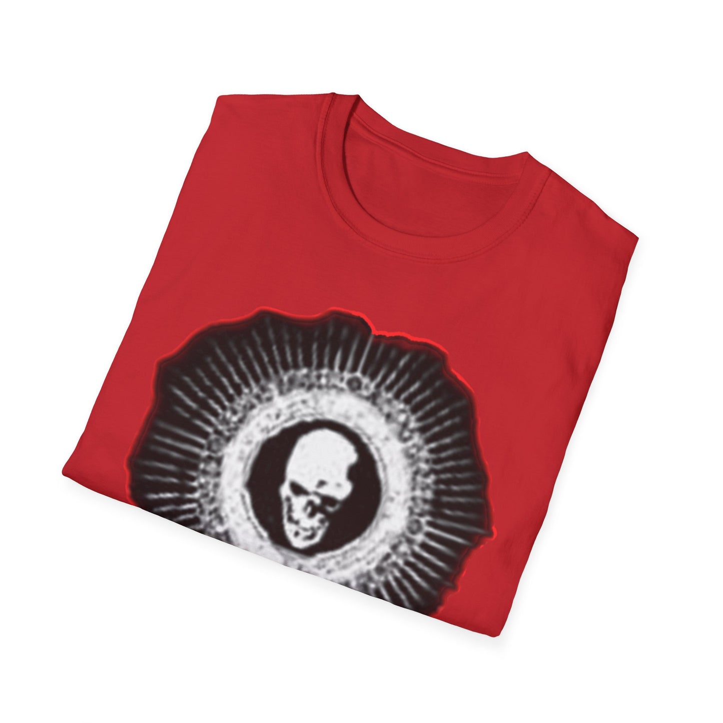 Skull Graphic Tee dn style – Unisex Softstyle T-Shirt for Art Lovers, Halloween, Casual Wear, Gothic Fashion, Unique Gift