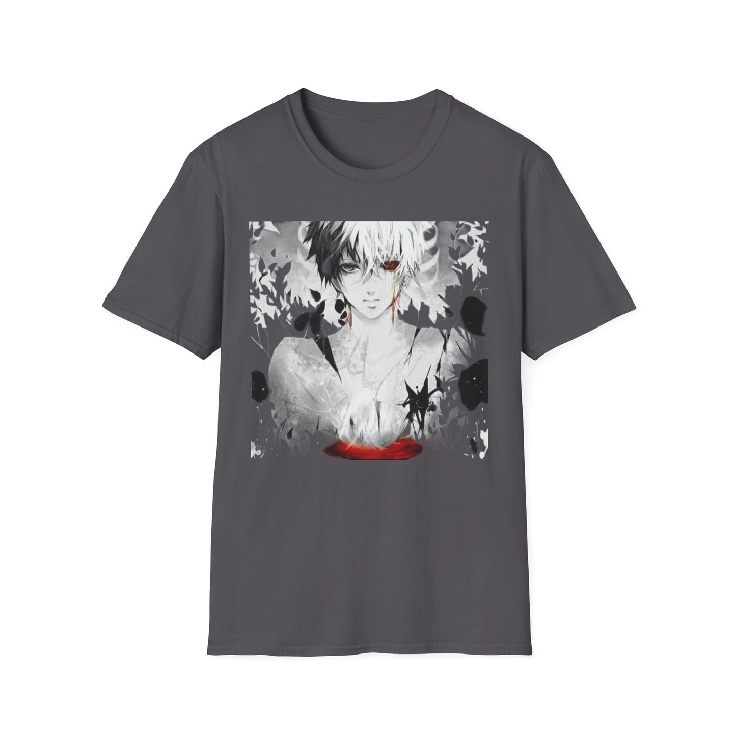 Anime Art Unisex tokyo ghoul style 2Softstyle T-Shirt | Perfect Gift for Fans, Graphic Tee, Casual Wear, Cosplay, Every Day Comfort