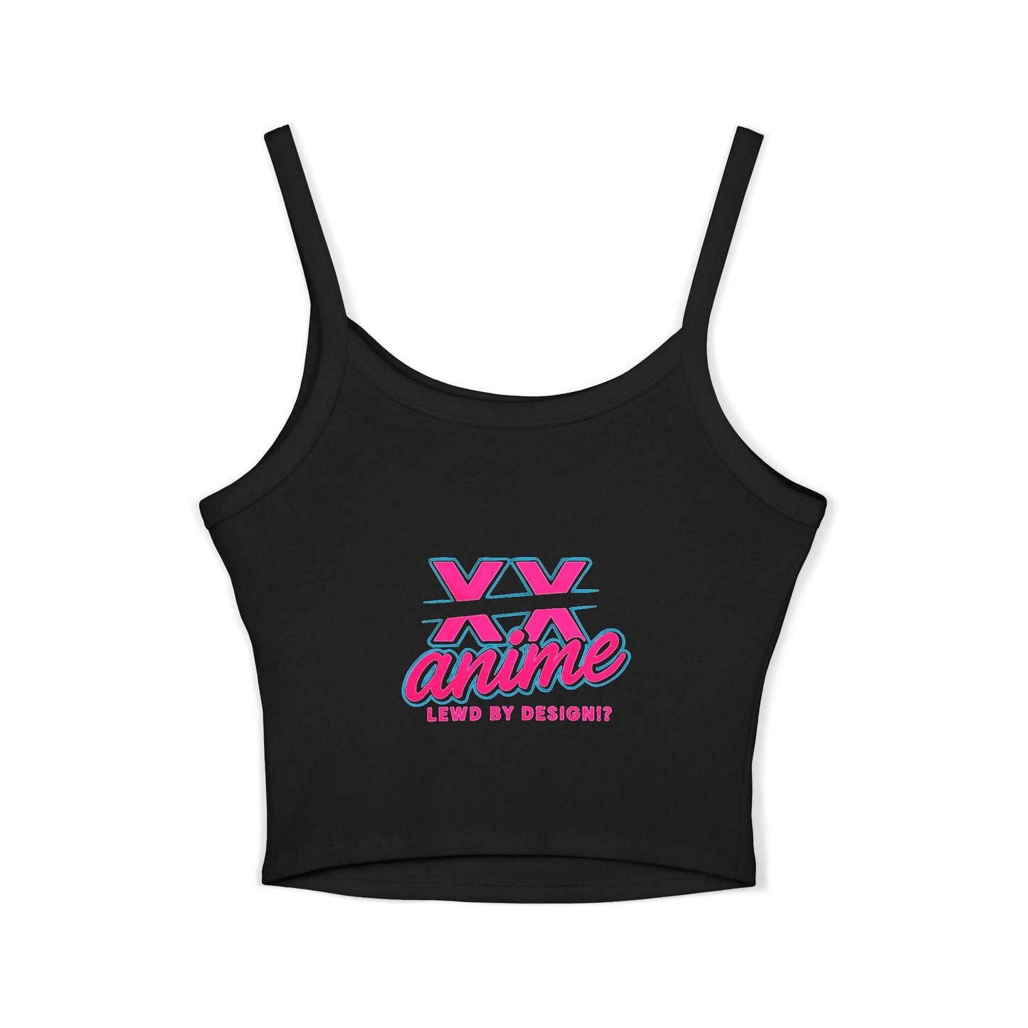 Anime-Inspired Women's Spaghetti Strap Tank Top, Cute Summer Top, Graphic Tee, Cosplay Outfit, Gift for Anime Lovers, Trendy Casual Wear