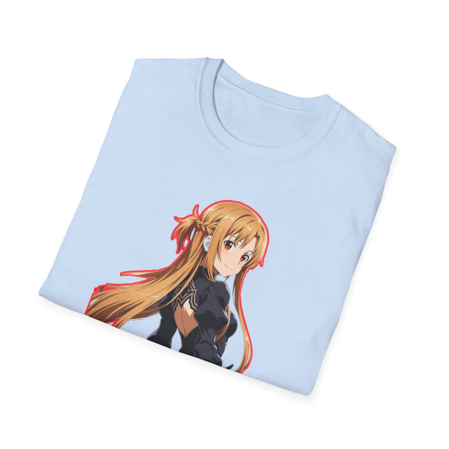 Anime-Inspired worlds of swords  Unisex Softstyle T-Shirt featuring Asuna, Casual Tee, Gift for Anime Fans, Cosplay Apparel, Perfect for Birthdays, [...]