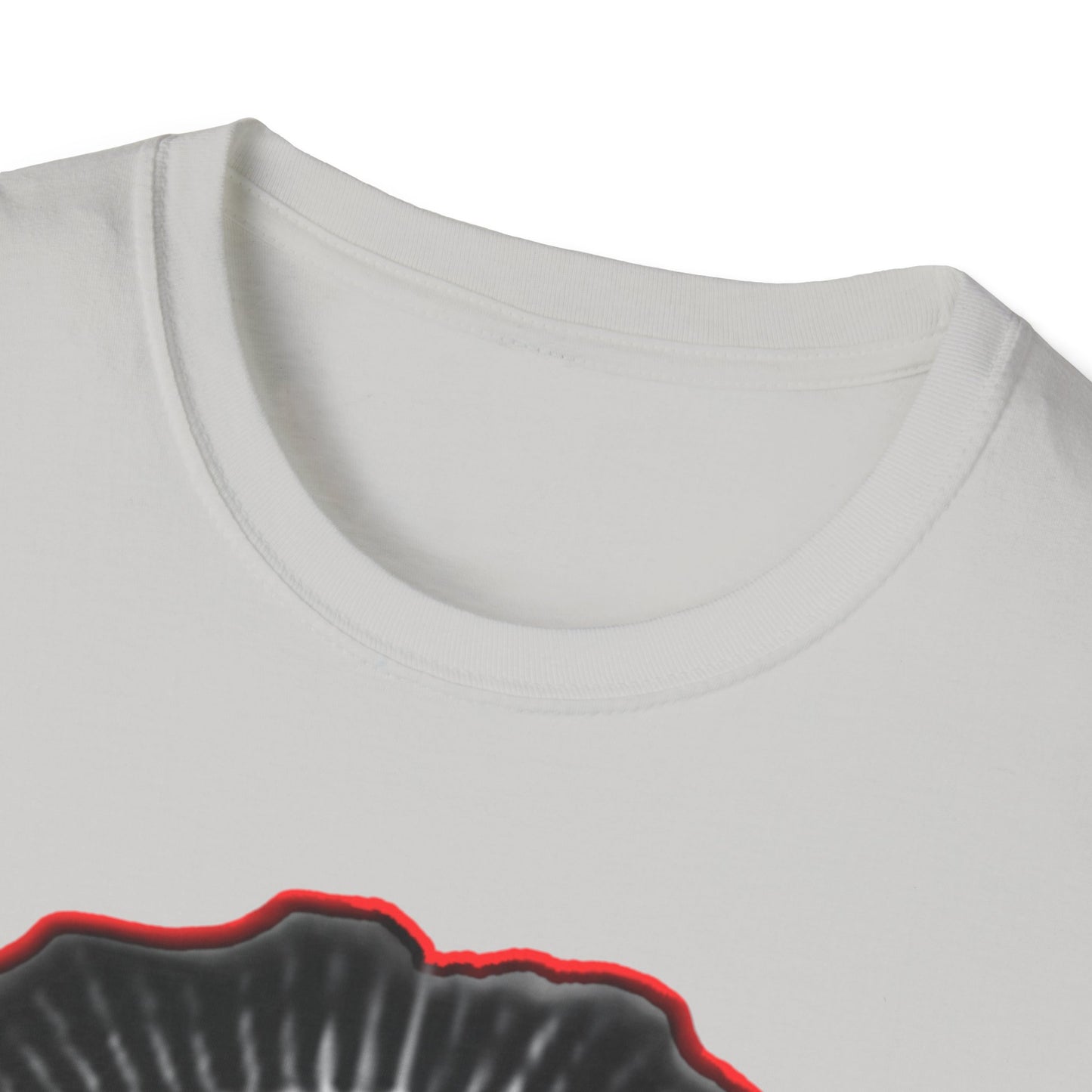 Skull Graphic Tee dn style – Unisex Softstyle T-Shirt for Art Lovers, Halloween, Casual Wear, Gothic Fashion, Unique Gift