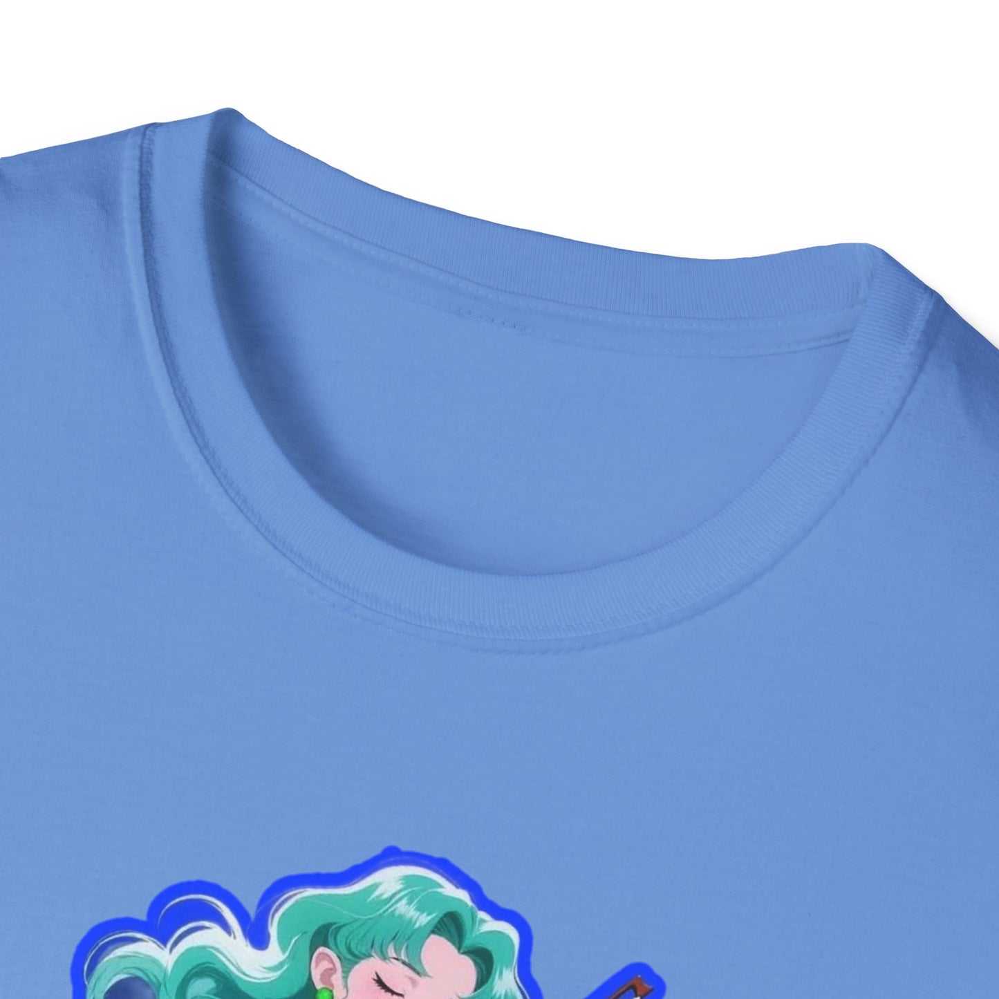 Enchanting Violinist sailor moon 7 Unisex Softstyle T-Shirt, Music Lover Gift, Casual Wear, Concert Tee, Artistic Apparel