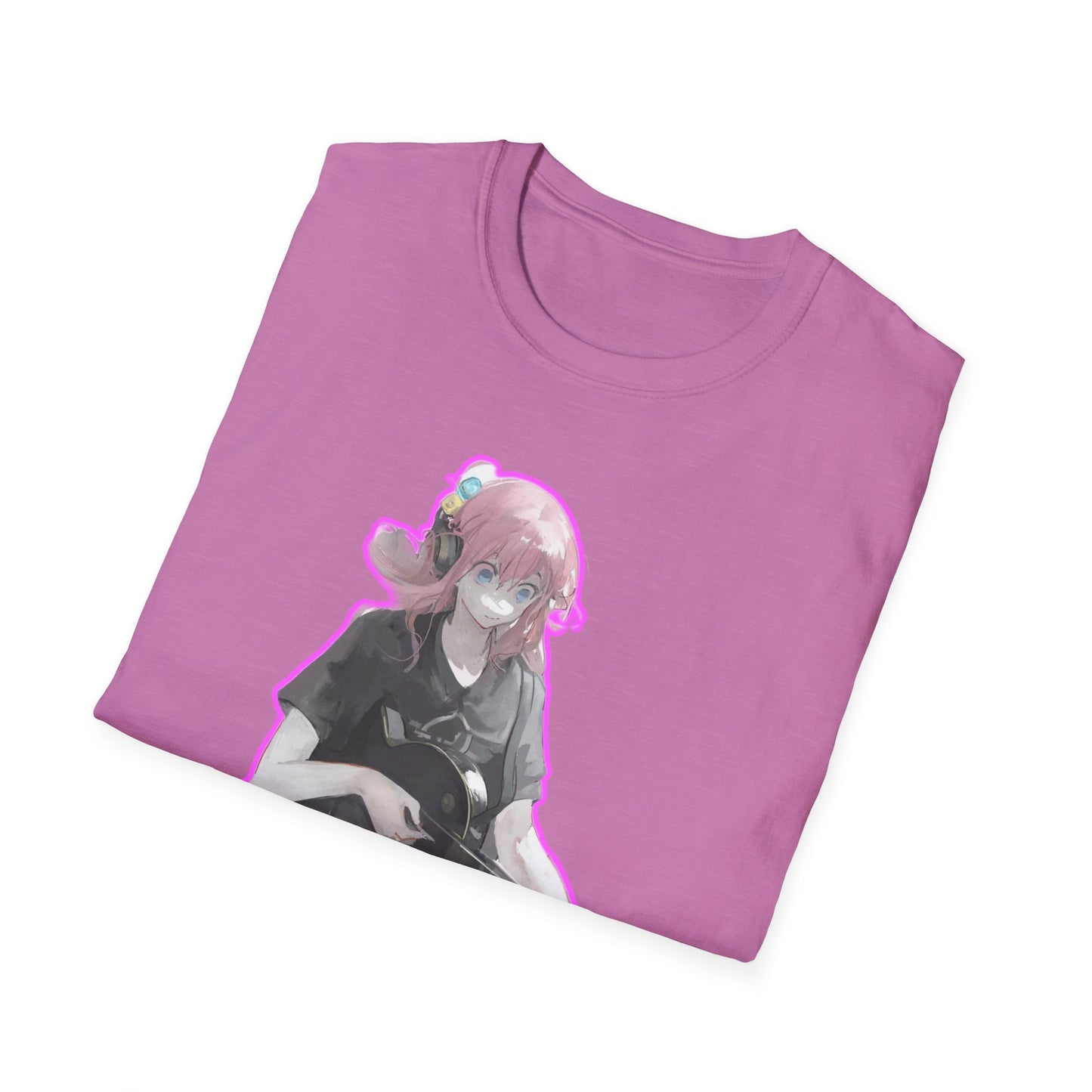Cool Gamer Girl T-Shirt, Anime Tee, Unisex Softstyle Shirt for Game Lovers, Gift for Birthdays, Casual Wear, Fun Streetwear