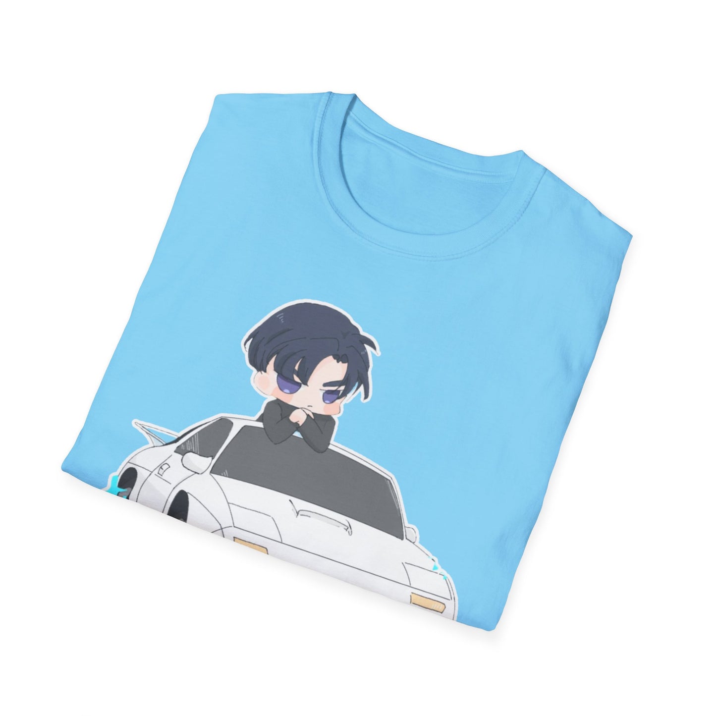 Anime Car initial D 4 Chibi T-Shirt, Unisex Graphic Tee, Cool Gift for Car Lovers, Casual Wear, Streetwear Style