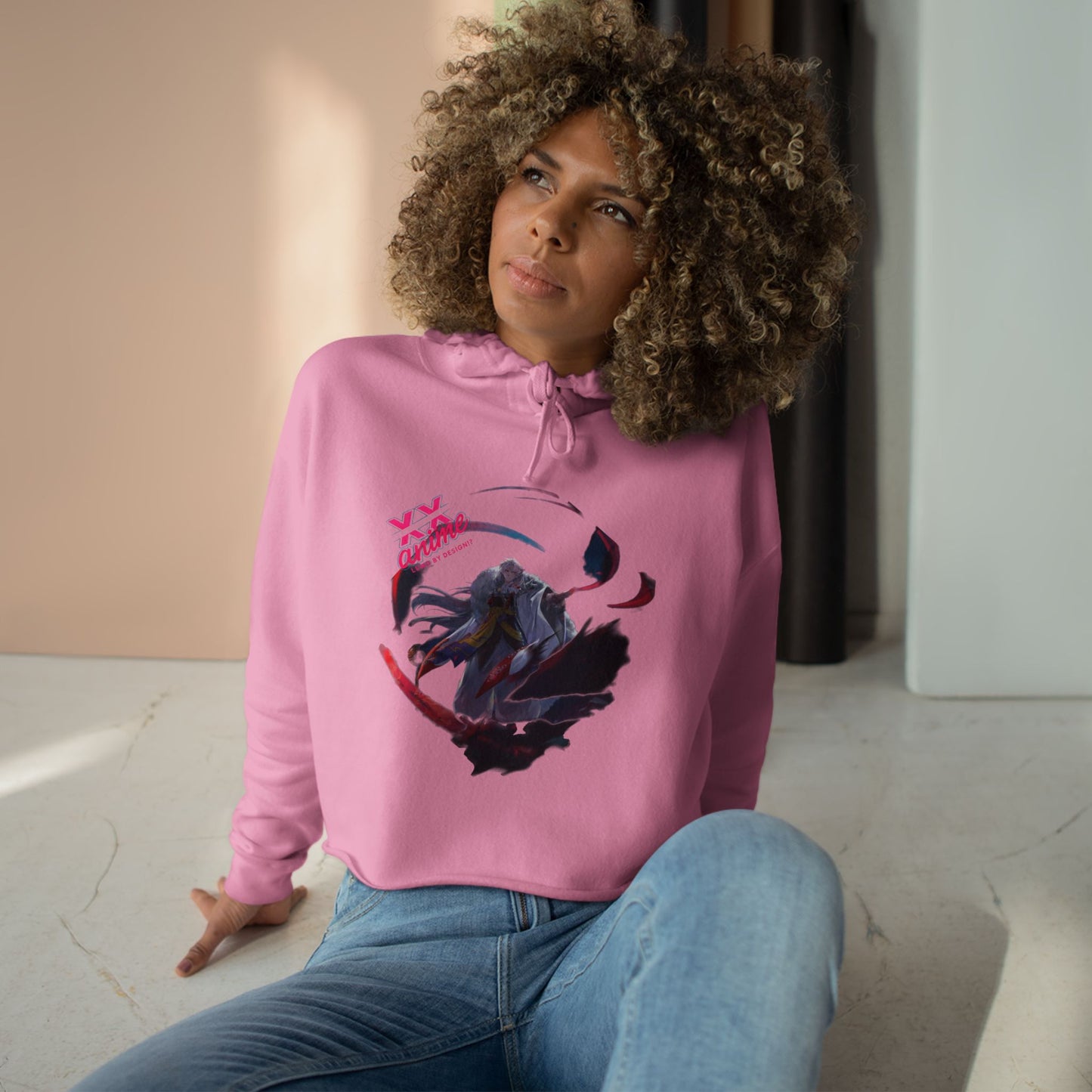 Anime Crop Hoodie, Stylish Hoodie for Anime Lovers, Gift for Anime Fans, Perfect for Casual Wear, Fashionable Anime Apparel, Cozy and Trendy