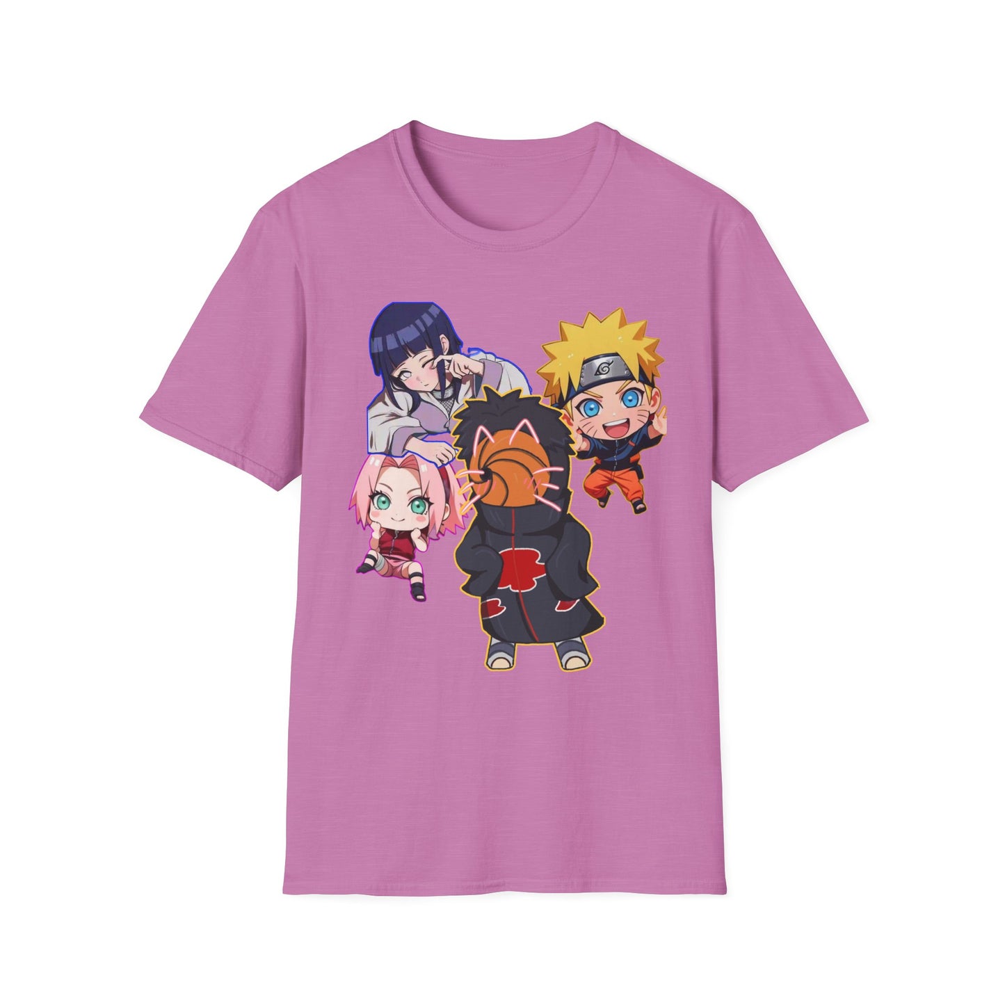 Anime Character Naruto 3T-Shirt, Softstyle Tee for Fans, Gift for Comic Lovers, Unisex Casual Shirt, Birthday Celebration Apparel, Otaku Fashion