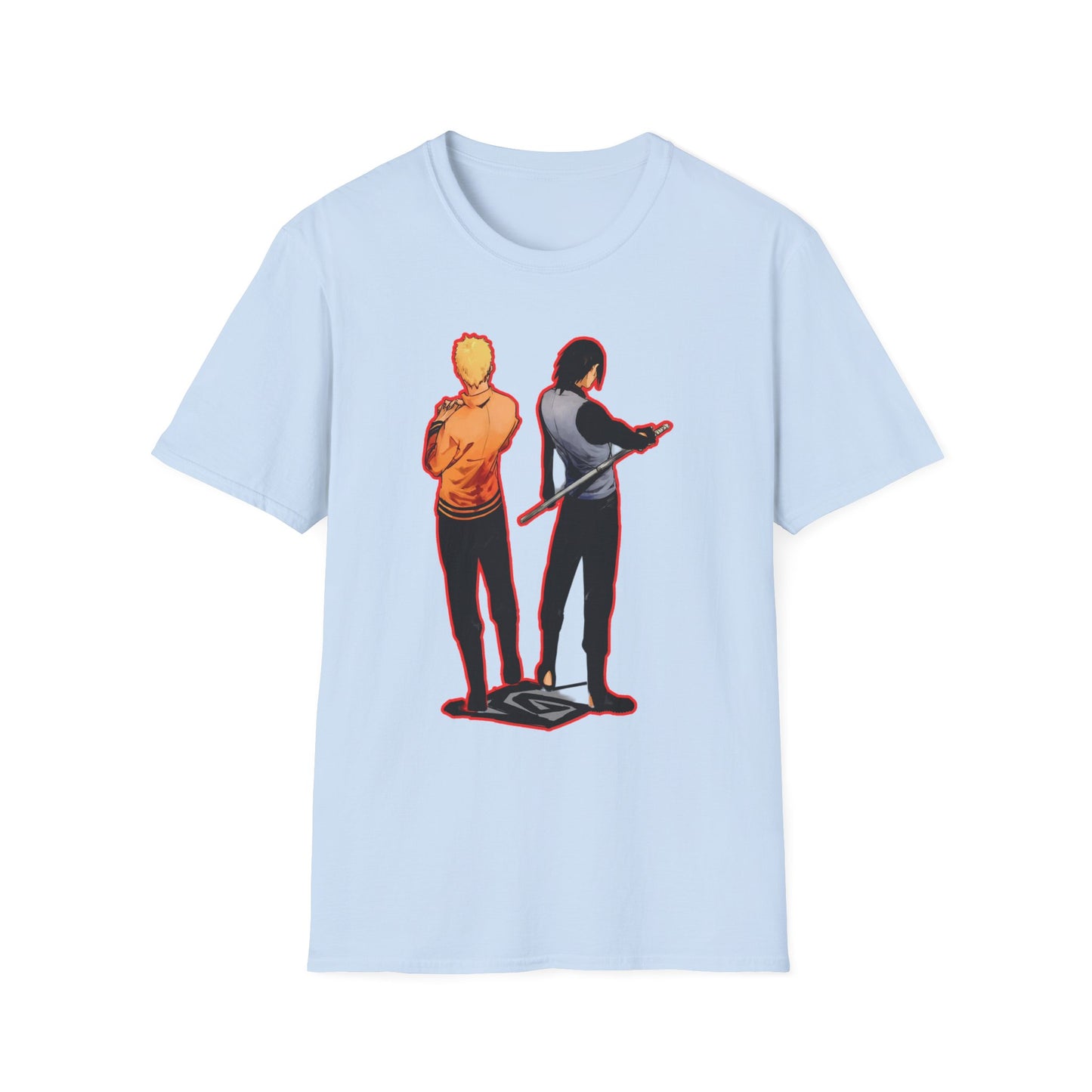 Dynamic Duo Naruto Unisex T-Shirt, Casual Graphic Tee, Perfect Gift for Friends, Birthday Apparel, Fan Merchandise