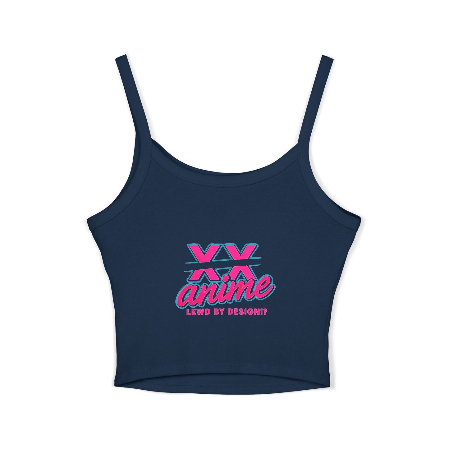 Anime-Inspired Women's Spaghetti Strap Tank Top, Cute Summer Top, Graphic Tee, Cosplay Outfit, Gift for Anime Lovers, Trendy Casual Wear