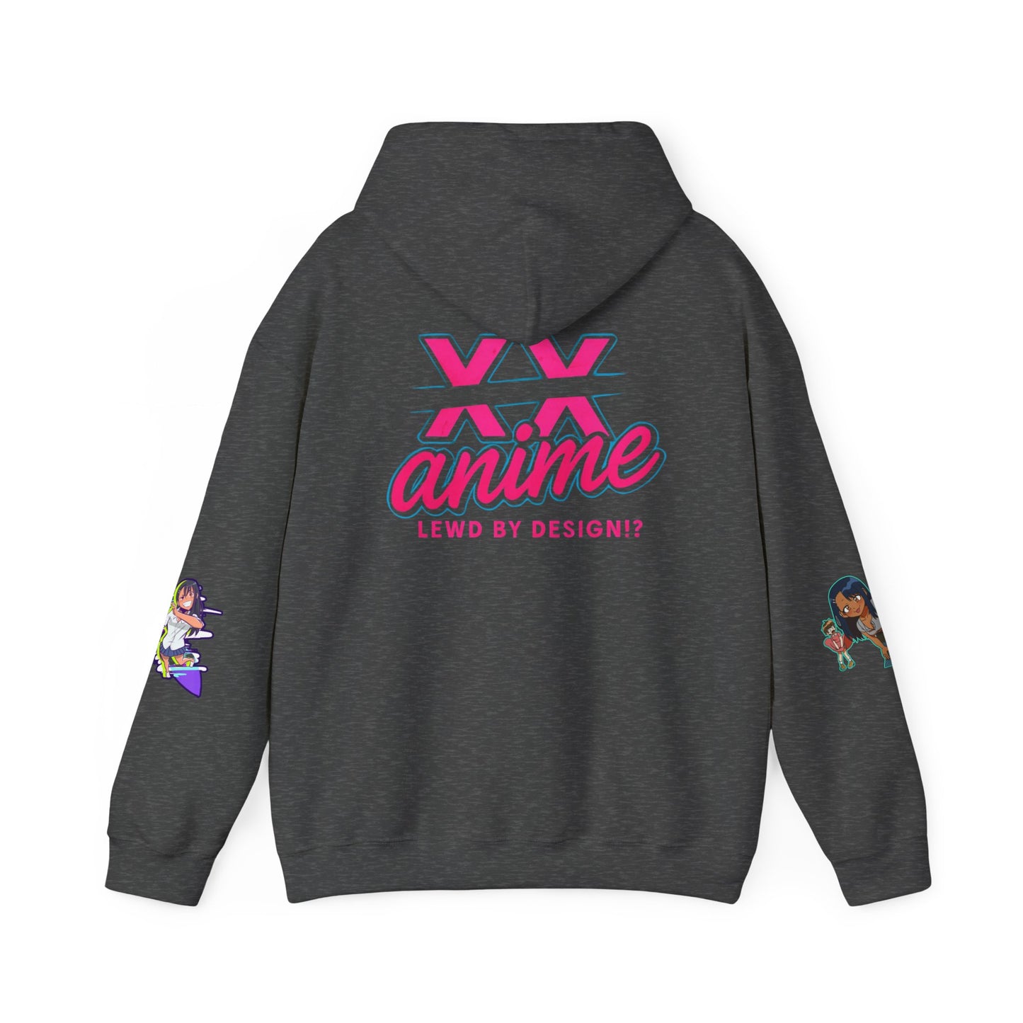 Anime-Themed Hoodie with Playful Graphics, Gift for Anime Fans, Cozy Lounge Wear, Casual Streetwear, Unique Gift Idea
