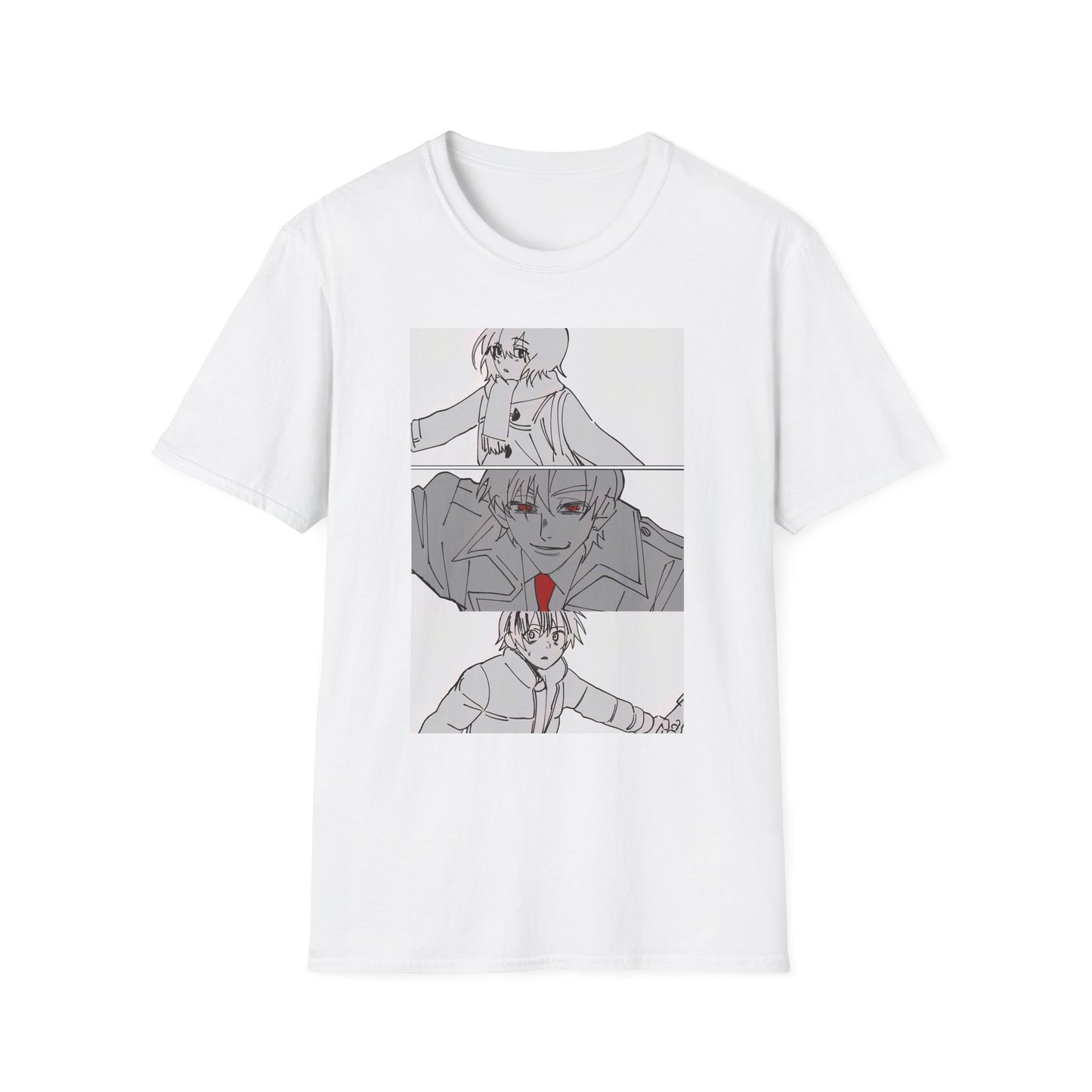 Artistic Unisex erased 2 T-Shirt - Graphic Tee for Anime Lovers, Casual Wear for Parties, Birthdays, and Comic Con