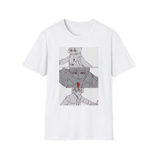 Artistic Unisex erased 2 T-Shirt - Graphic Tee for Anime Lovers, Casual Wear for Parties, Birthdays, and Comic Con