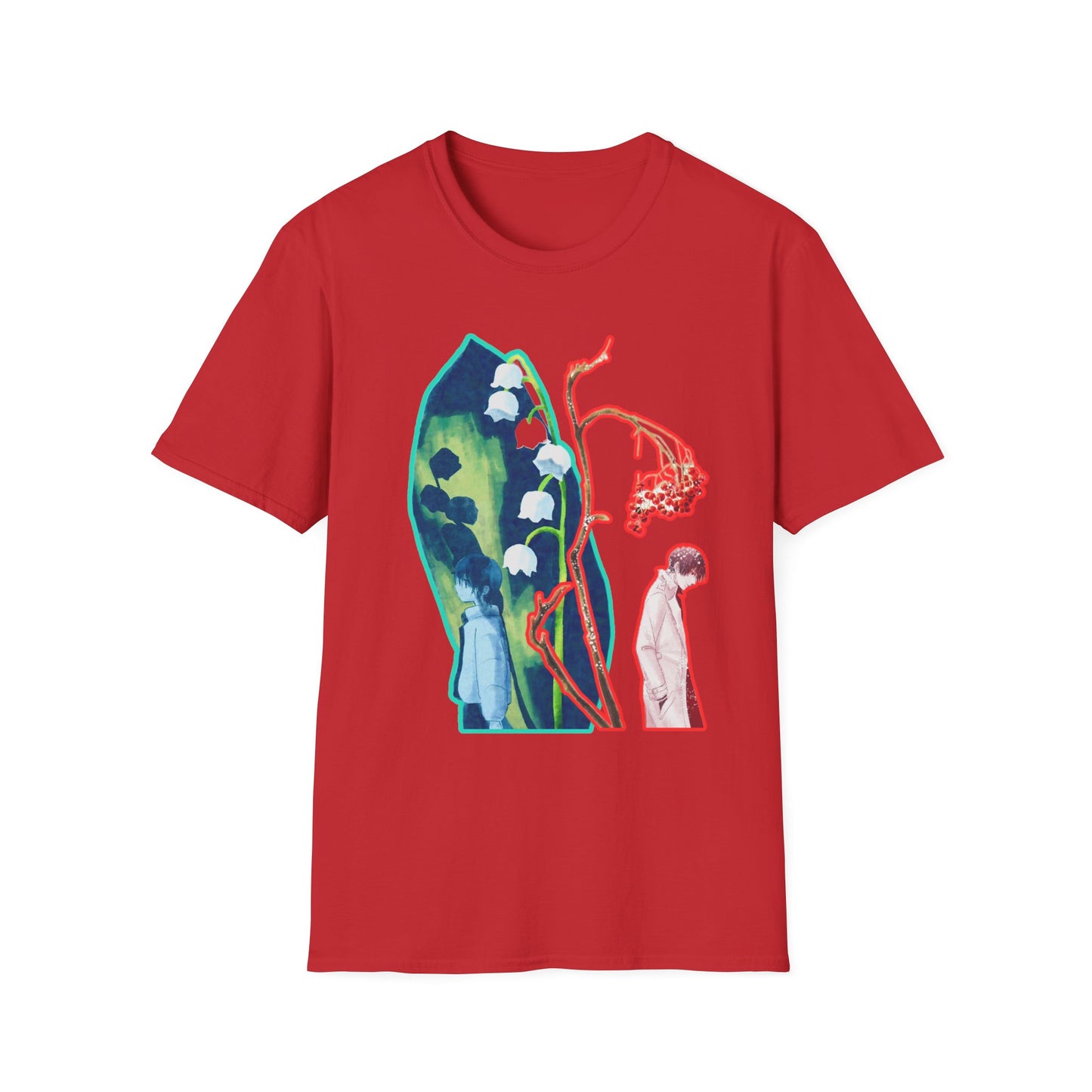 Artistic Unisex erased 5 Softstyle T-Shirt | Unique Graphic Tee, Gift for Art Lovers, Trendy Fashion, Everyday Wear, Creative Style