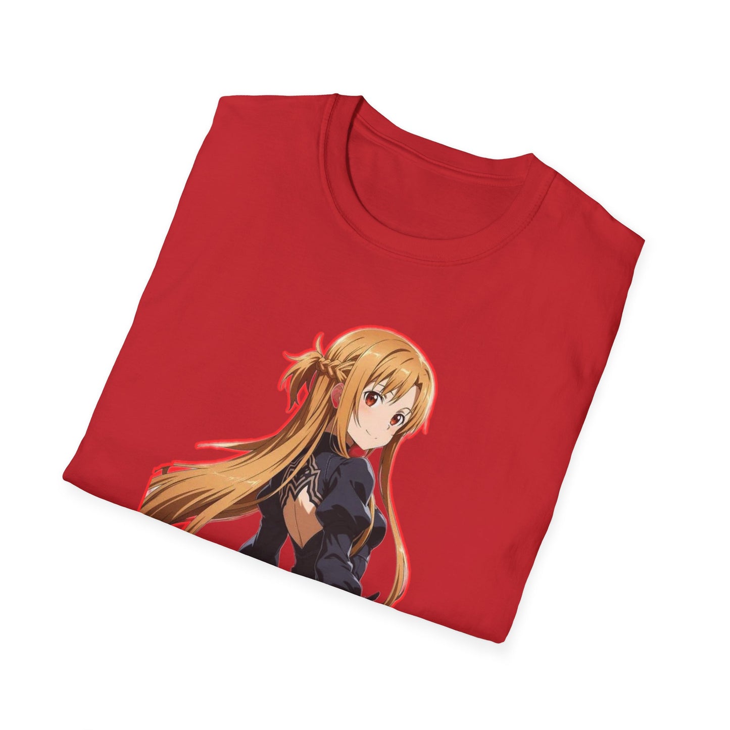 Anime-Inspired worlds of swords  Unisex Softstyle T-Shirt featuring Asuna, Casual Tee, Gift for Anime Fans, Cosplay Apparel, Perfect for Birthdays, [...]