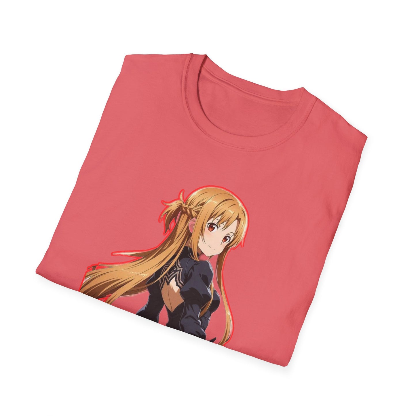 Anime-Inspired worlds of swords  Unisex Softstyle T-Shirt featuring Asuna, Casual Tee, Gift for Anime Fans, Cosplay Apparel, Perfect for Birthdays, [...]