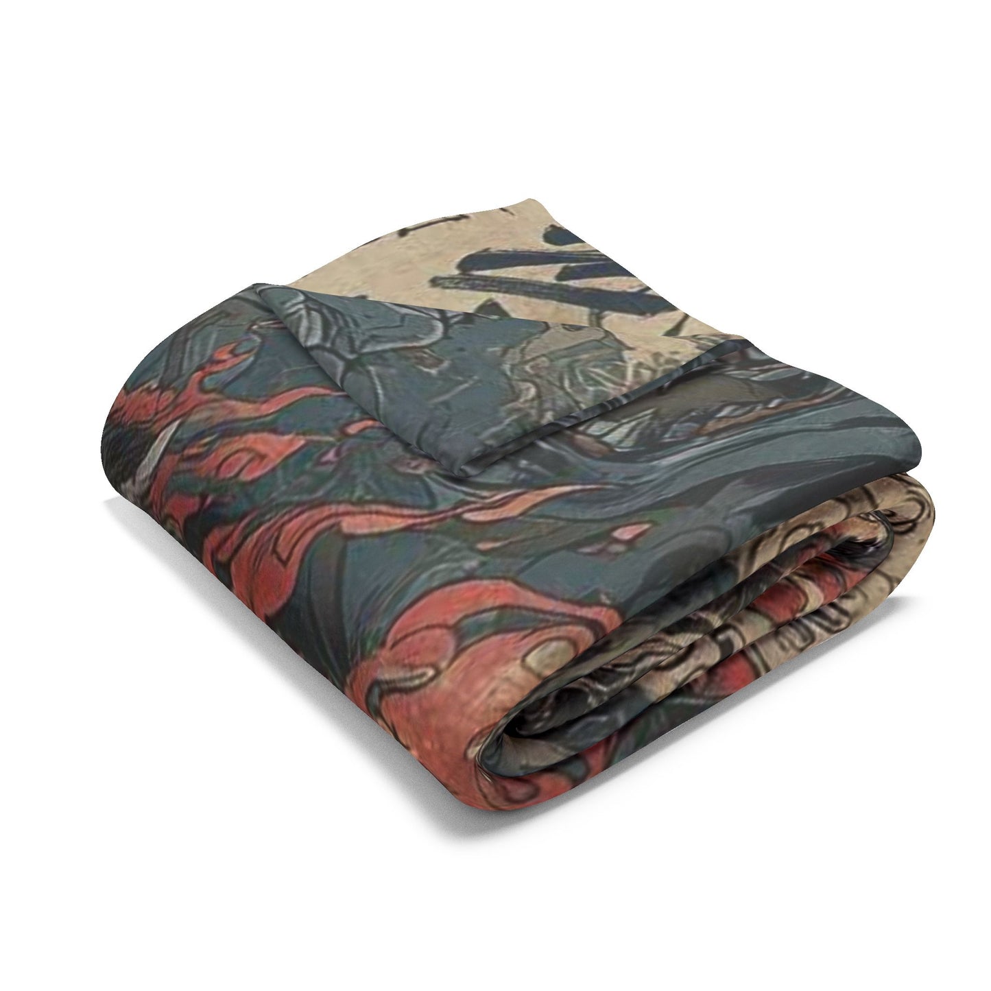 Japanese Art Car Arctic Fleece Blanket, Cozy Throw Blanket, Automotive Decor, Car Lover Gift, Comfortable Bedding, Unique Home Decor