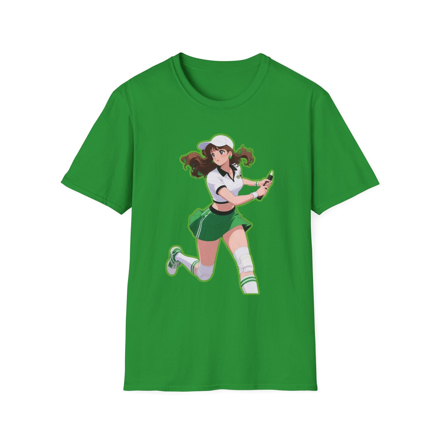 Playful Anime sailor moon 4 Character T-Shirt, Unisex Softstyle Tee, Casual Graphic Shirt, Gift for Anime Lovers, Fun Everyday Wear, Otaku Merchandise