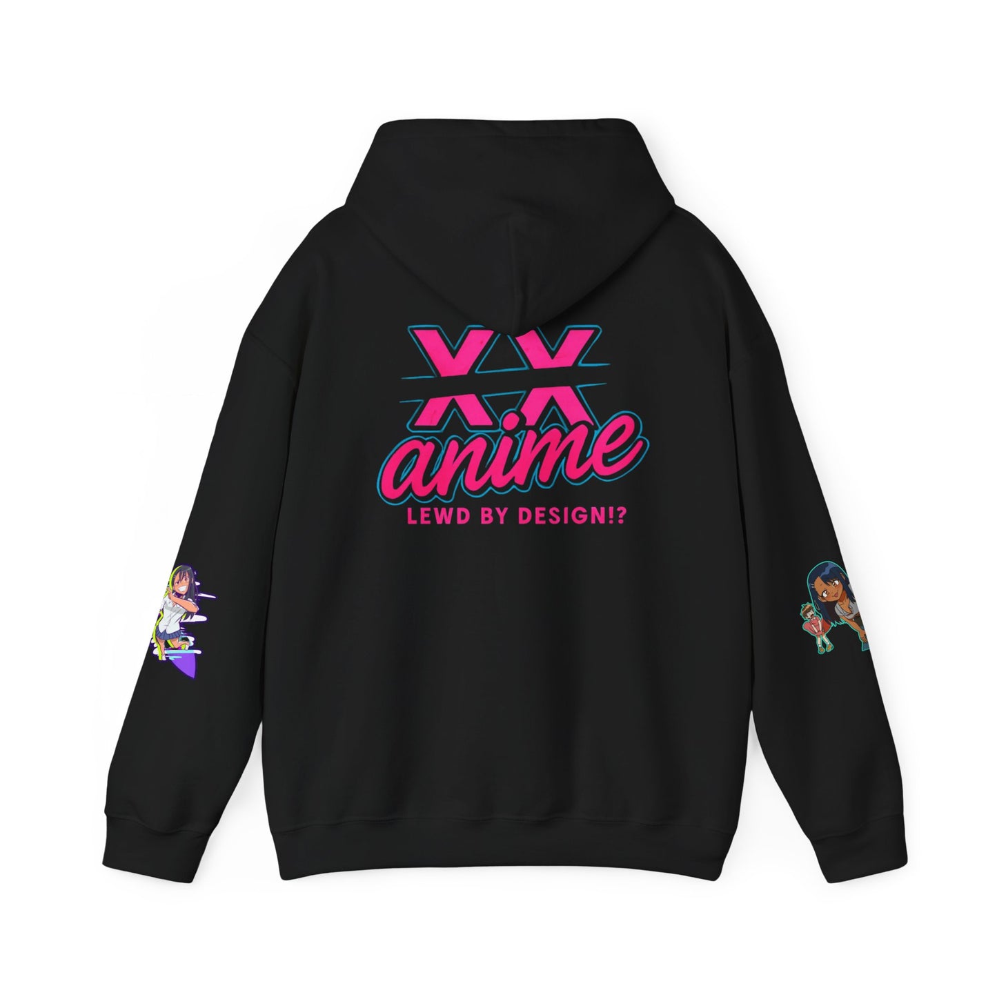 Anime-Themed Hoodie with Playful Graphics, Gift for Anime Fans, Cozy Lounge Wear, Casual Streetwear, Unique Gift Idea