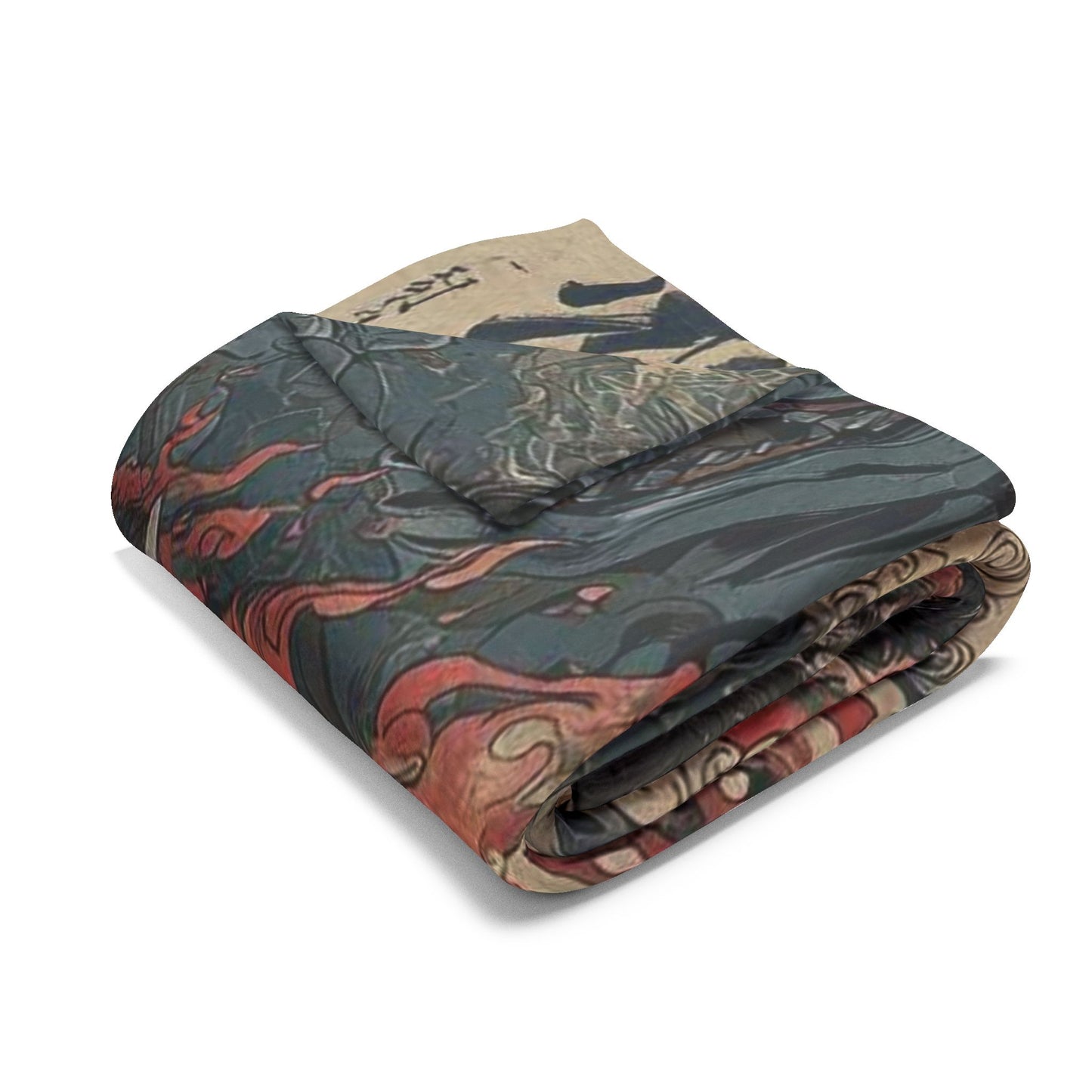 Japanese Art Car Arctic Fleece Blanket, Cozy Throw Blanket, Automotive Decor, Car Lover Gift, Comfortable Bedding, Unique Home Decor