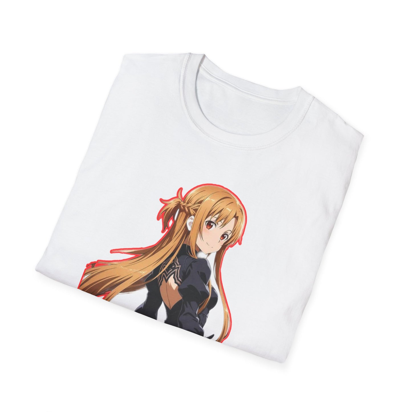Anime-Inspired worlds of swords  Unisex Softstyle T-Shirt featuring Asuna, Casual Tee, Gift for Anime Fans, Cosplay Apparel, Perfect for Birthdays, [...]