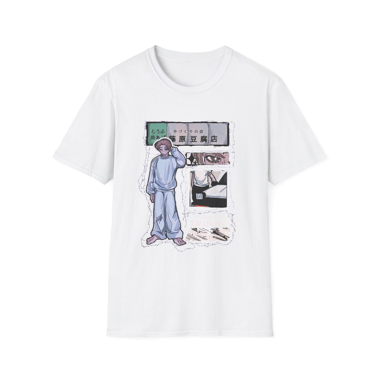 Whimsical Artistic initial D 10 Unisex Softstyle T-Shirt, Casual Wear, Graphic Tee, Creative Gift, Everyday Fashion, Unique Art Top