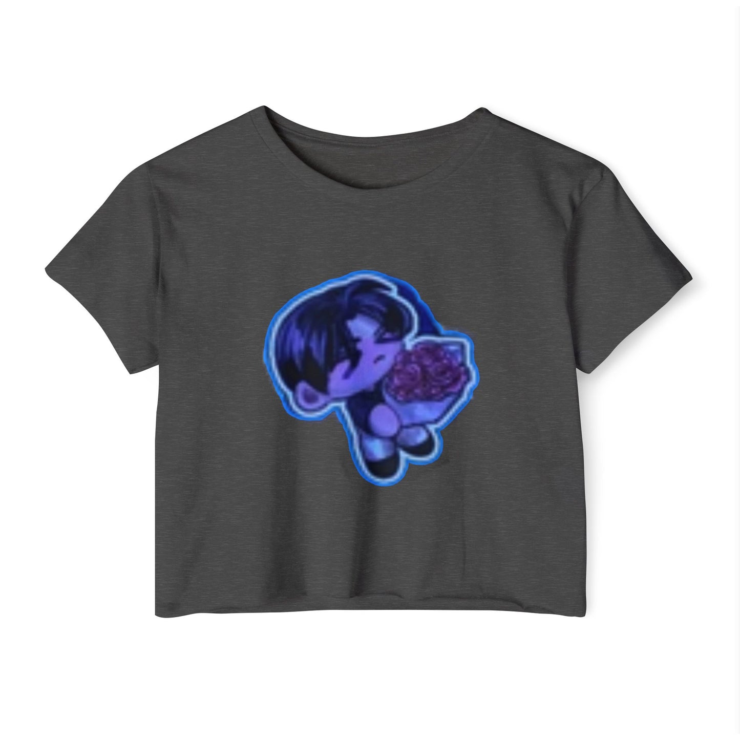 Festival Vibe Women's  initial D 4Crop Top, Stylish Summer Tee, Boho Chic Shirt, Music Event Outfit, Cute Gift for Her