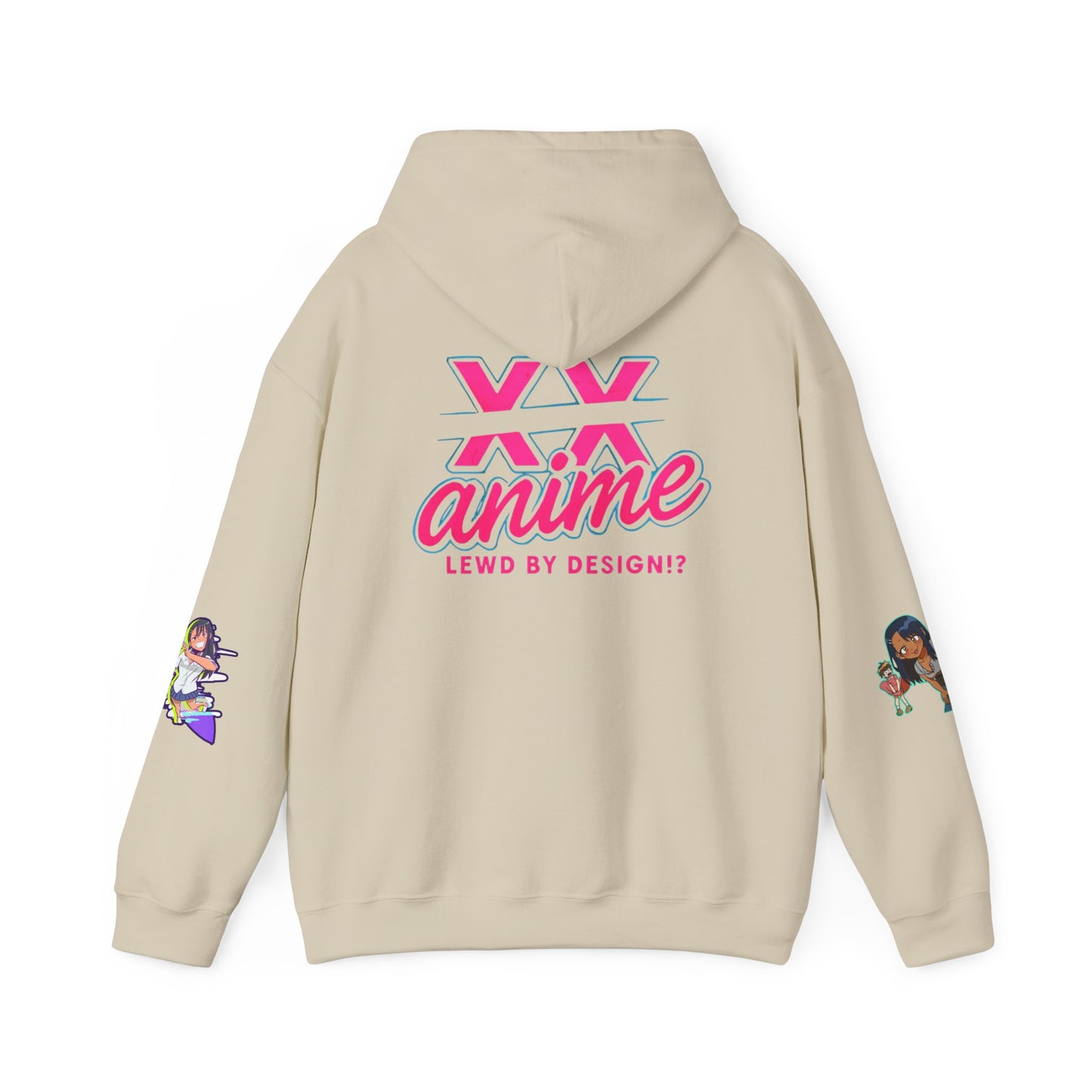 Anime-Themed Hoodie with Playful Graphics, Gift for Anime Fans, Cozy Lounge Wear, Casual Streetwear, Unique Gift Idea