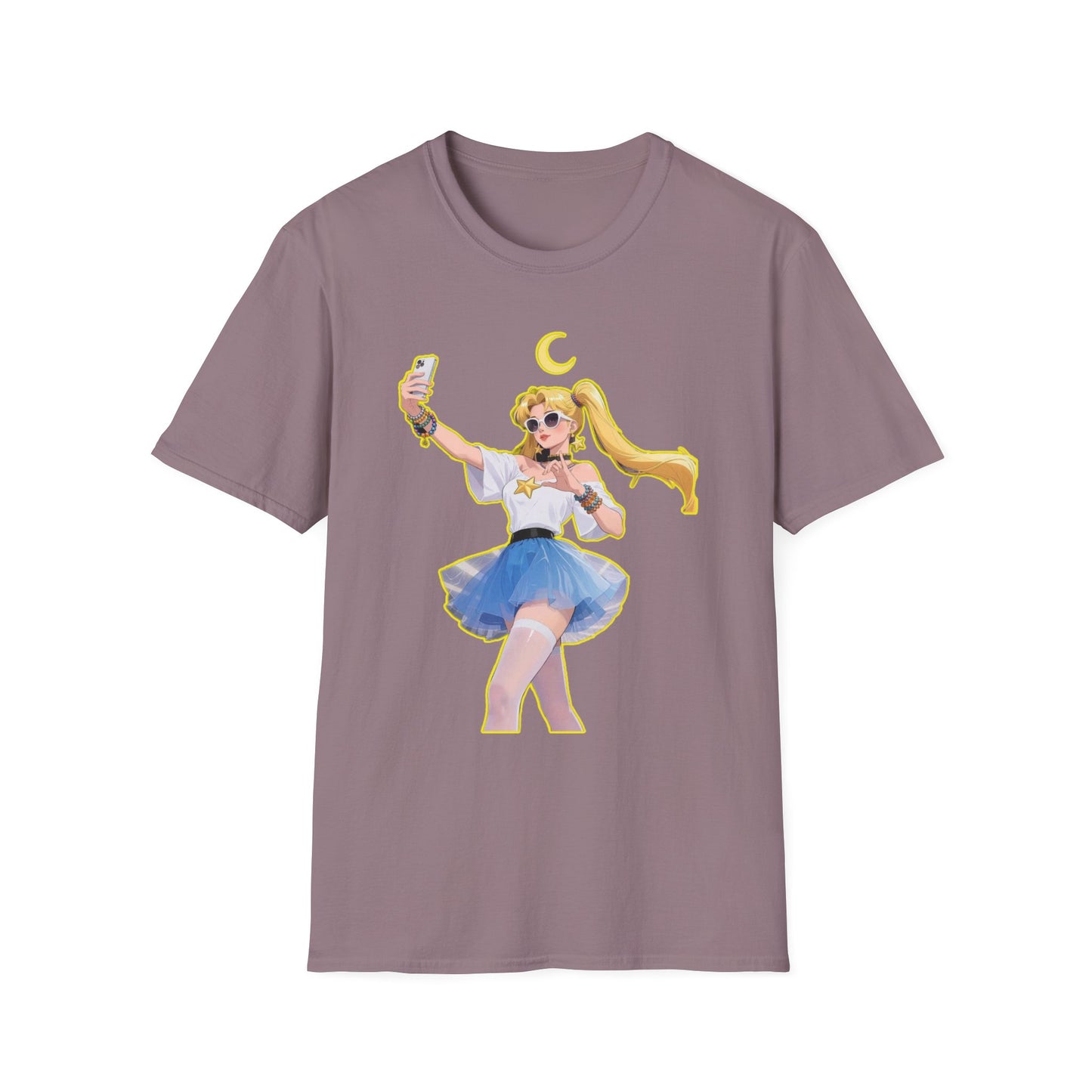 Moonlit Selfie sailor moon Unisex T-Shirt – Fun, Relatable, Casual Wear for Anime Fans, Gifts for Birthdays, Cosplay Events, or Everyday Comfort