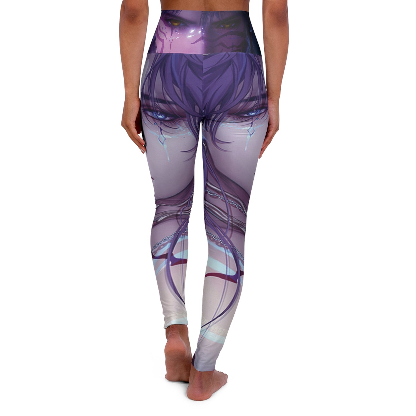 Idol style 2 High Waisted Yoga Leggings with Artistic Design, Fitness Apparel, Activewear, Sportswear, Gift for Yoga Lovers