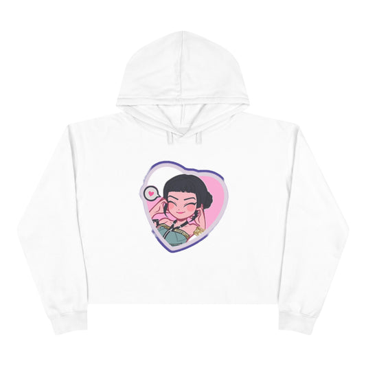 Idol style 2 Crop Hoodie, Stylish Casual Wear, Gift for Anime Fans, Perfect for Parties & Events, Unique Trendy Apparel