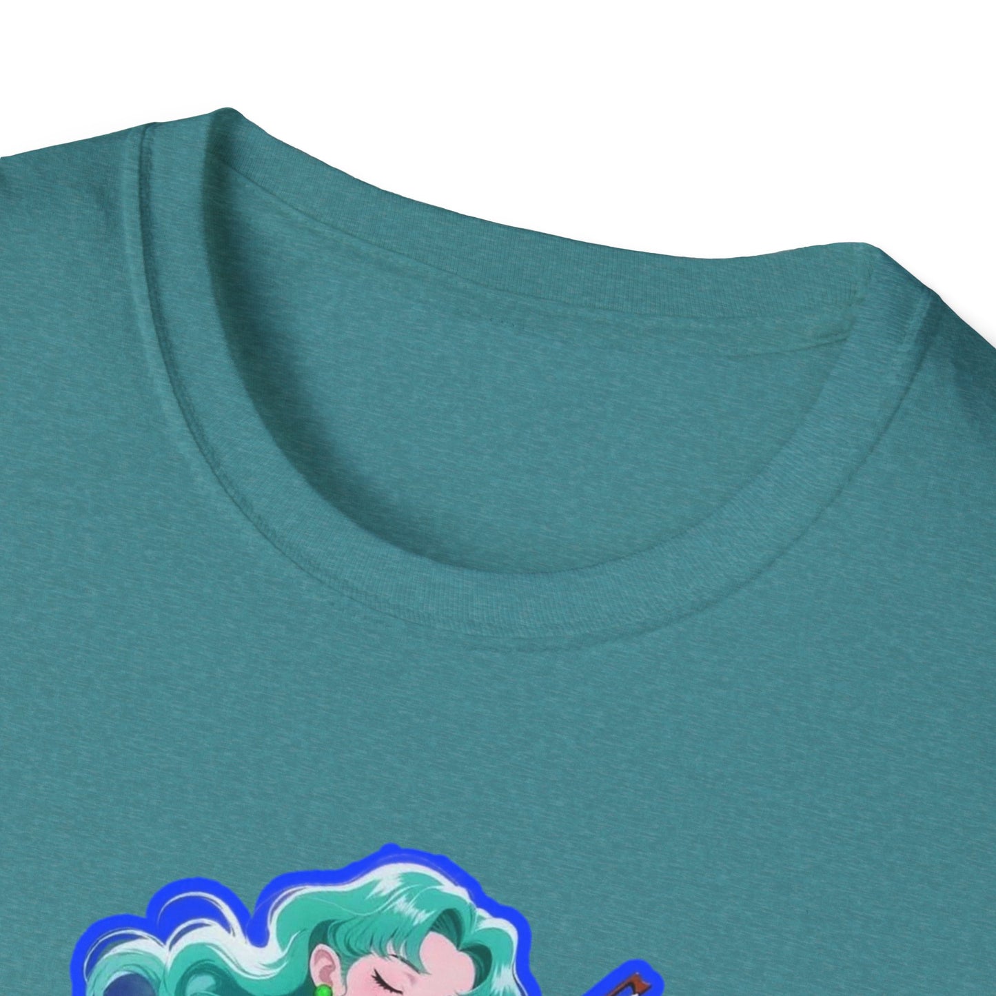 Enchanting Violinist sailor moon 7 Unisex Softstyle T-Shirt, Music Lover Gift, Casual Wear, Concert Tee, Artistic Apparel