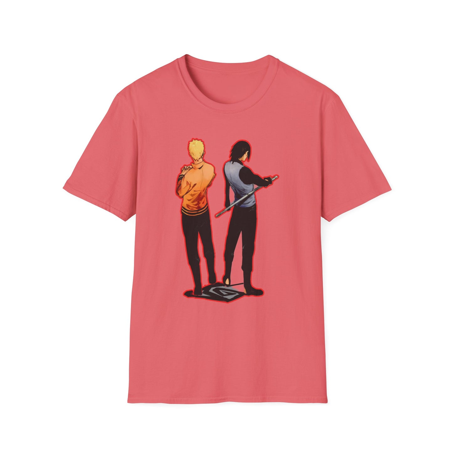 Dynamic Duo Naruto Unisex T-Shirt, Casual Graphic Tee, Perfect Gift for Friends, Birthday Apparel, Fan Merchandise