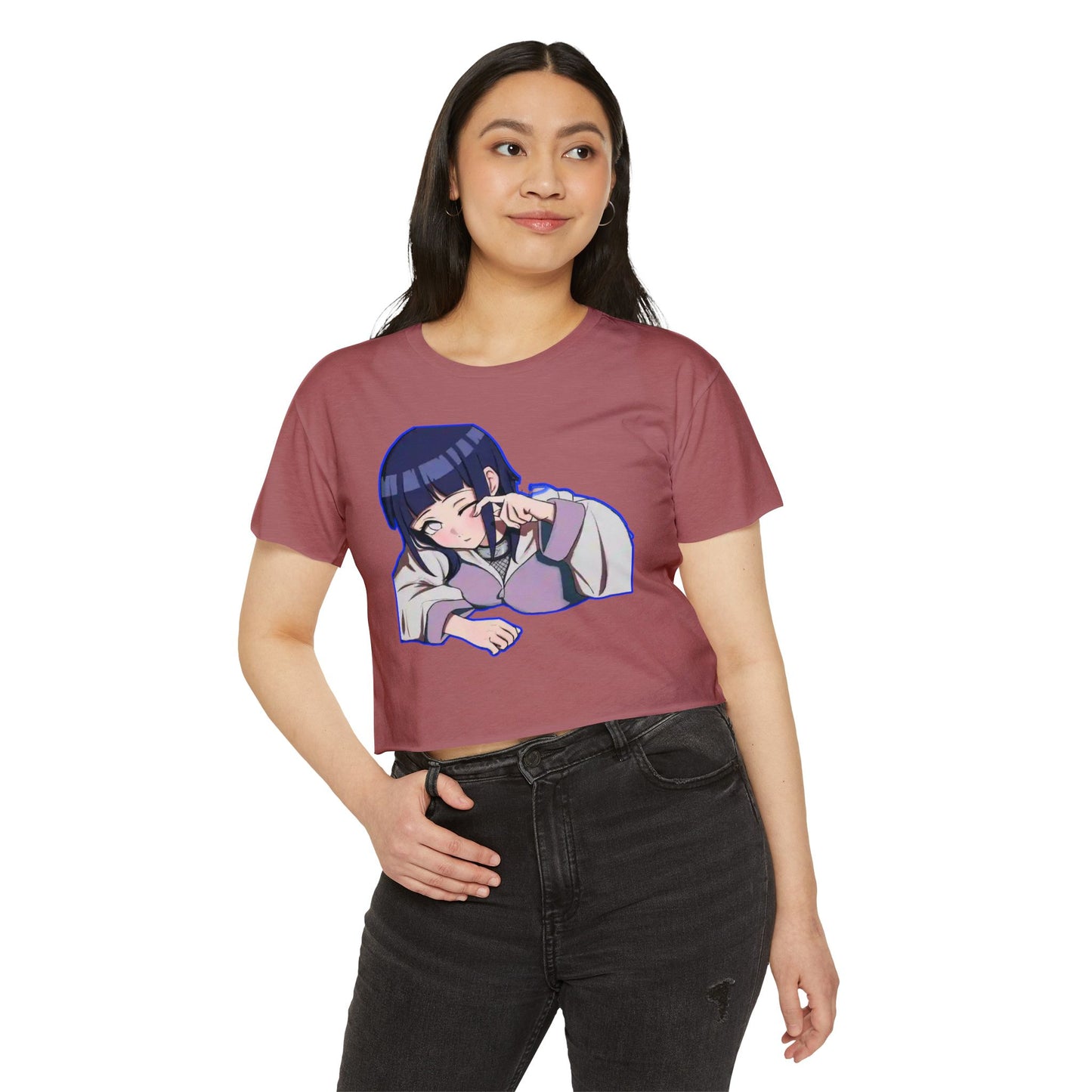 Women’s Festival Crop Naruto Top, Cute Anime Shirt, Casual Summer Tee, Trendy Graphic Top, Gifts for Her, Festival Wear