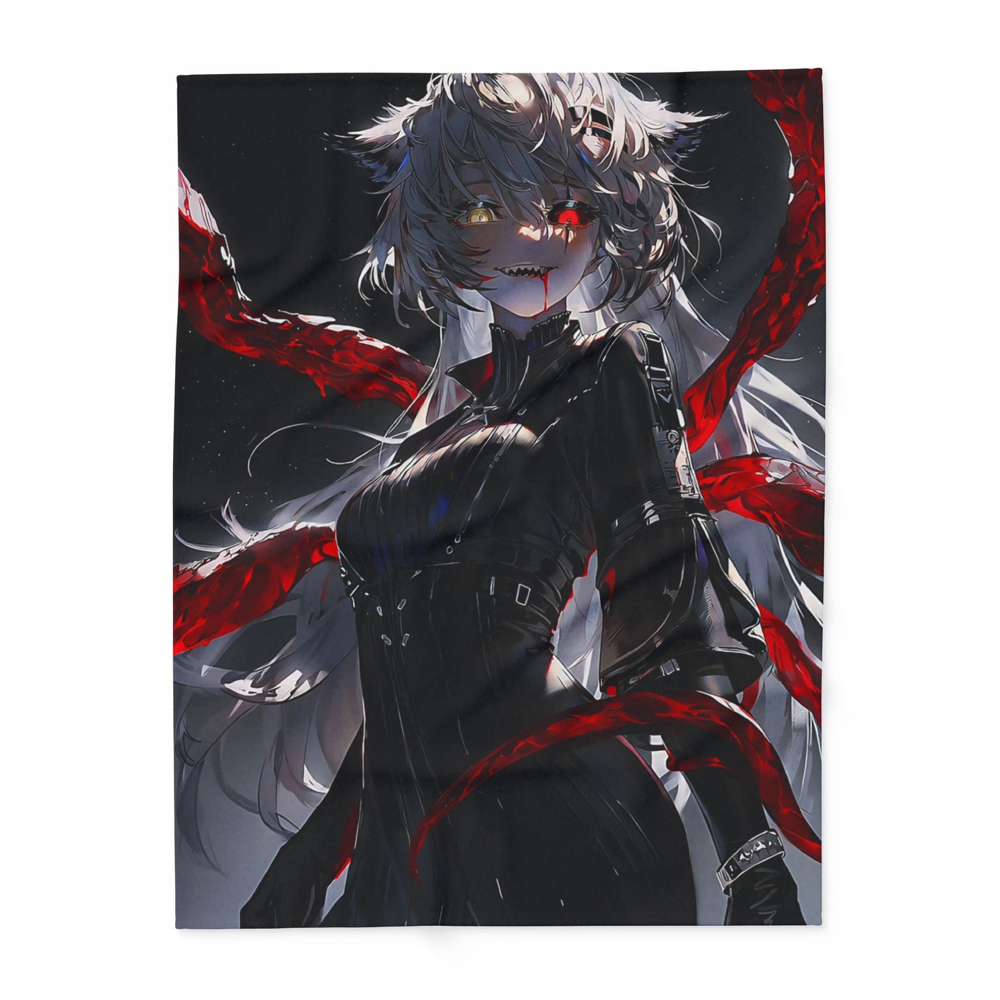 Arctic Fleece Blanket Tokyo ghoul style 3featuring Dramatic Fantasy Artwork, Cozy Throw for Home Decor, Gift for Anime Fans, Halloween Decor, Soft Plush [...]