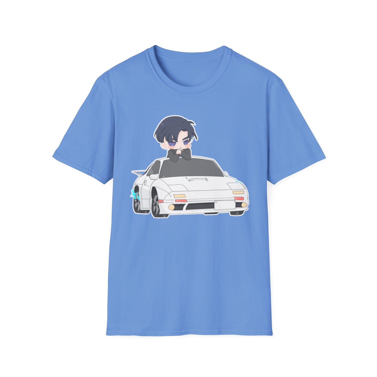 Anime Car initial D 4 Chibi T-Shirt, Unisex Graphic Tee, Cool Gift for Car Lovers, Casual Wear, Streetwear Style