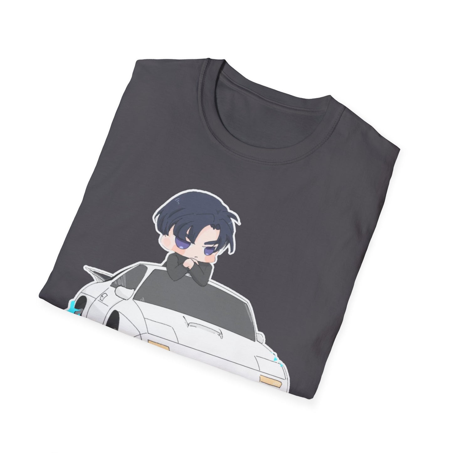 Anime Car initial D 4 Chibi T-Shirt, Unisex Graphic Tee, Cool Gift for Car Lovers, Casual Wear, Streetwear Style