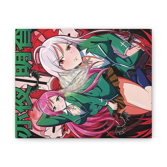 Anime Art Canvas Print for Decor | Wall Art for Gamers, Gift for Otaku, Colorful Home Decoration, Unique Anime Artwork