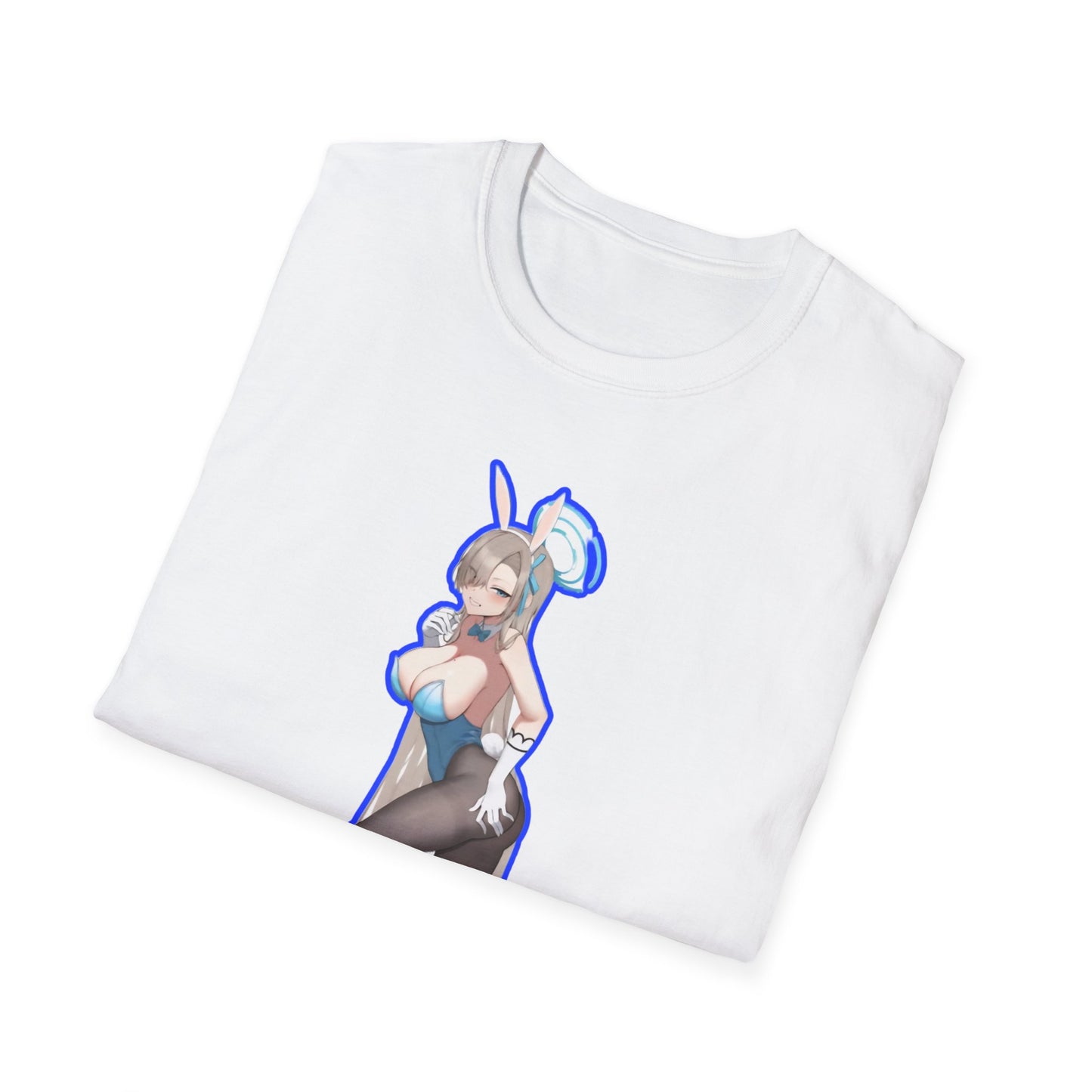 Cute Anime lewd style bunny 3-inspired Unisex T-Shirt with Playful Designs, Perfect for Niche Enthusiasts, Gift for Cosplay Events, Trendy Streetwear