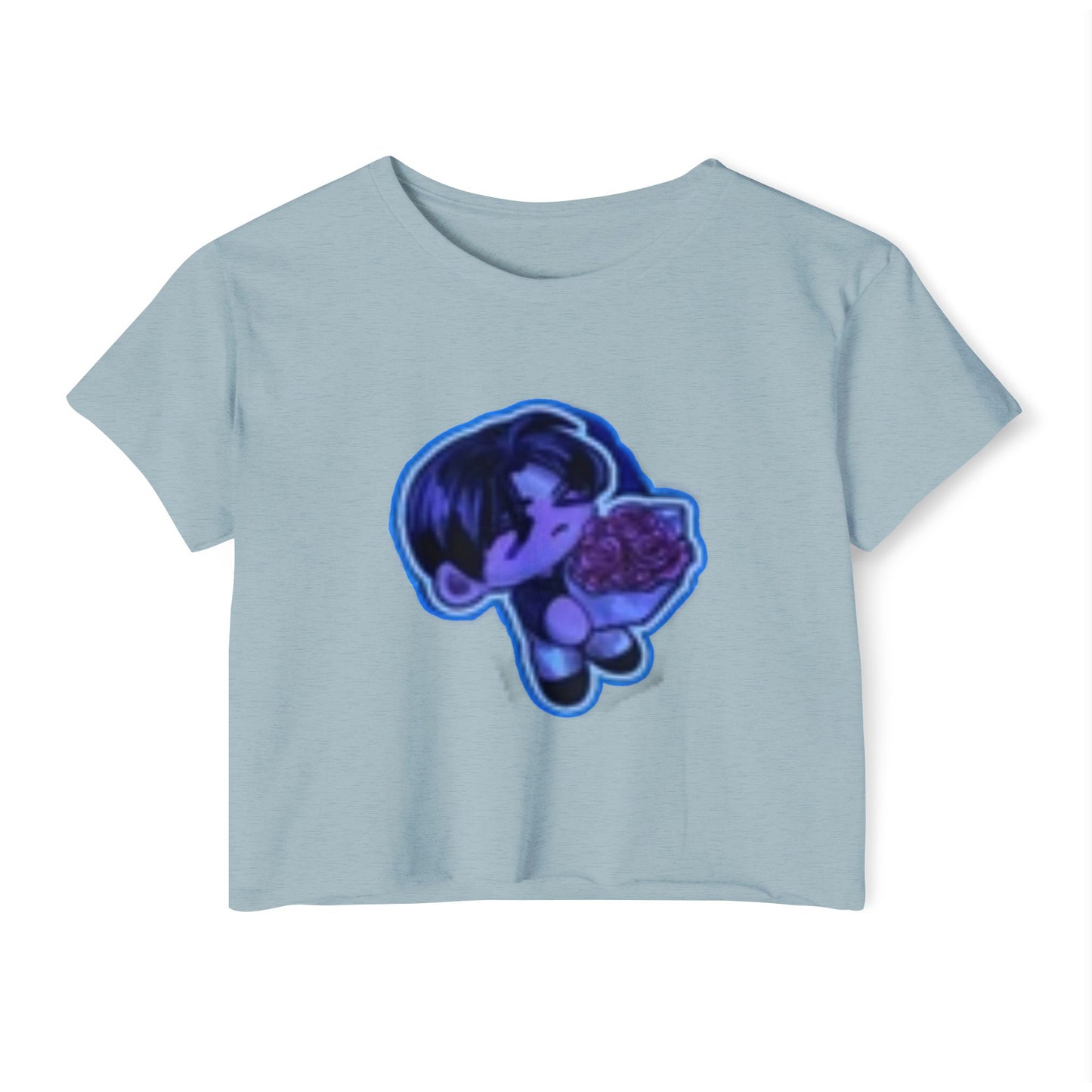 Festival Vibe Women's  initial D 4Crop Top, Stylish Summer Tee, Boho Chic Shirt, Music Event Outfit, Cute Gift for Her