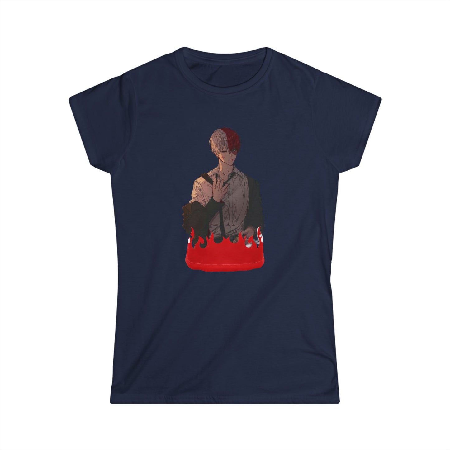 Hero life todo style 2 Tee for Fans, Casual Wear, Gift for Her, Anime Merch, Birthday Present, Cute T-Shirt