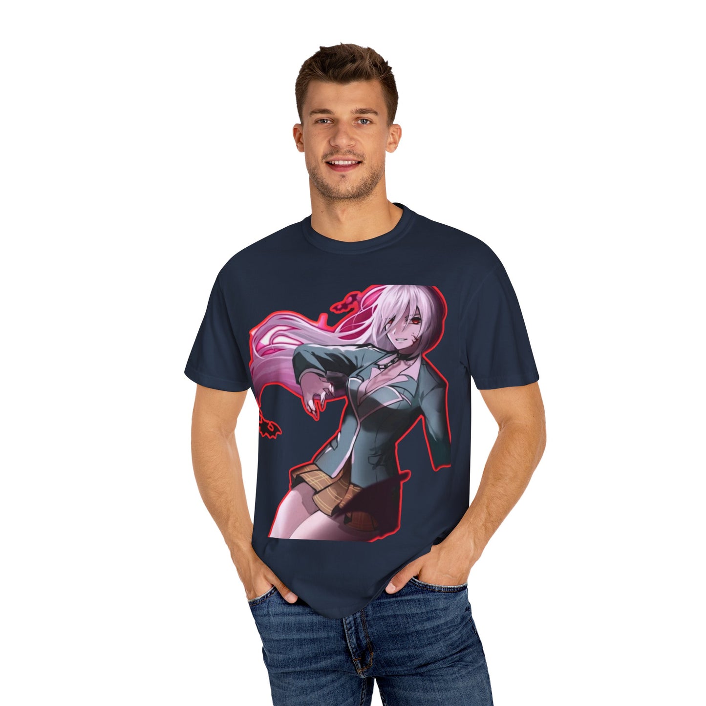 Anime-Themed T-Shirt Featuring Bold Artwork