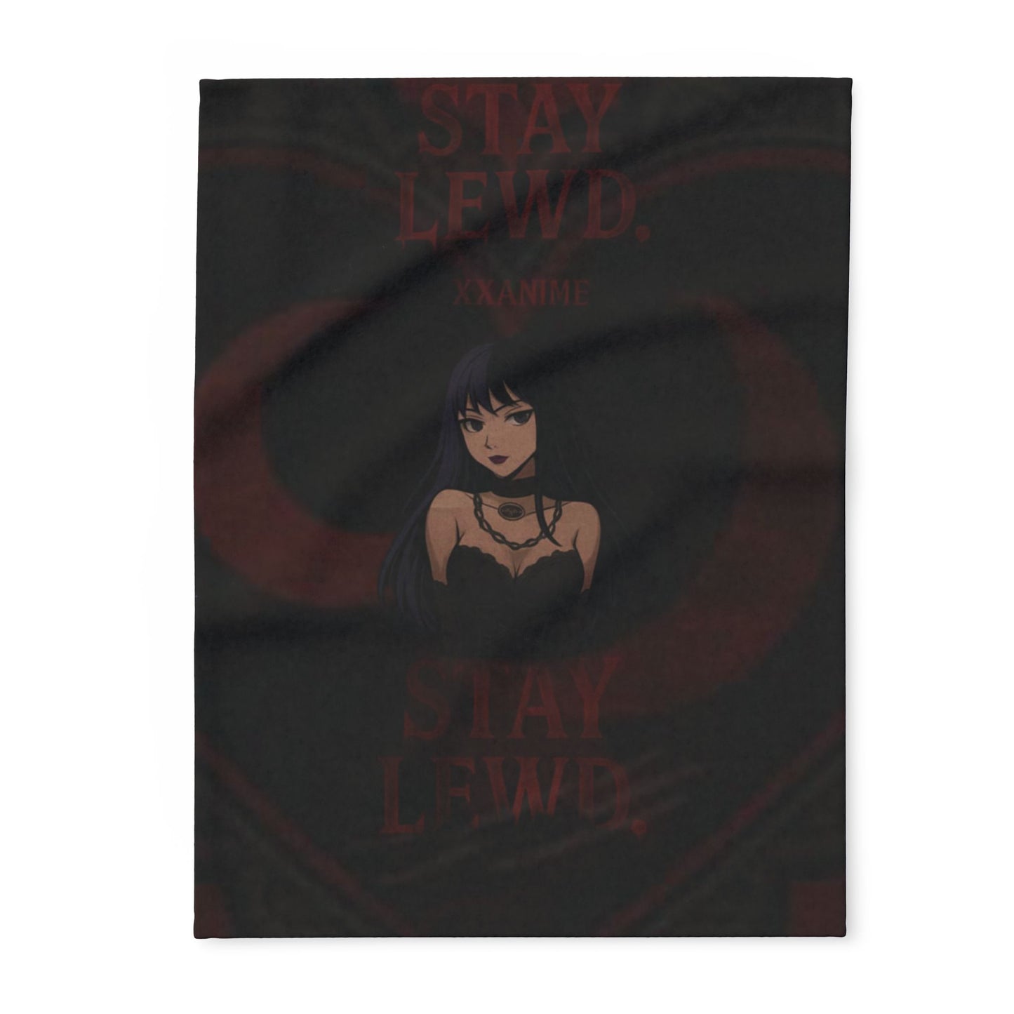 Stay Lewd Arctic Fleece Blanket, Cozy Throw for Home Decor, Perfect Gift for Fans, Gothic Aesthetic Blanket, Soft Bedding for All Seasons