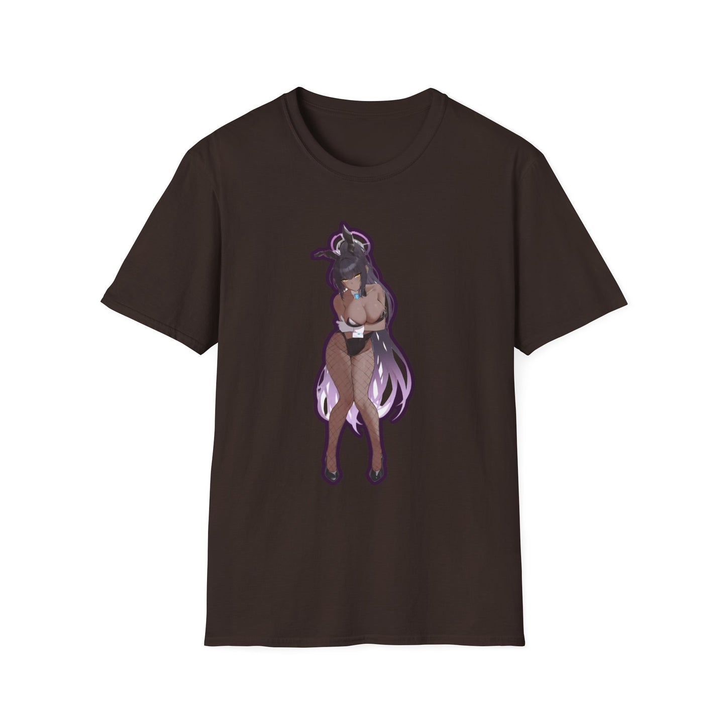Anime Graphic lewd bunny 4 T-Shirt, Unisex Softstyle Tee for Anime Lovers, Casual Wear, Gift for Fans, Statement Tee, Edgy Style