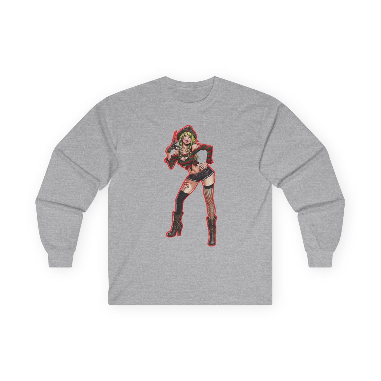 Trendy spooky season masters of horror 2Graphic Tee, Stylish Long Sleeve Shirt, Perfect Gift for Comic Fans, Everyday Casual Wear, Unique Costume Apparel