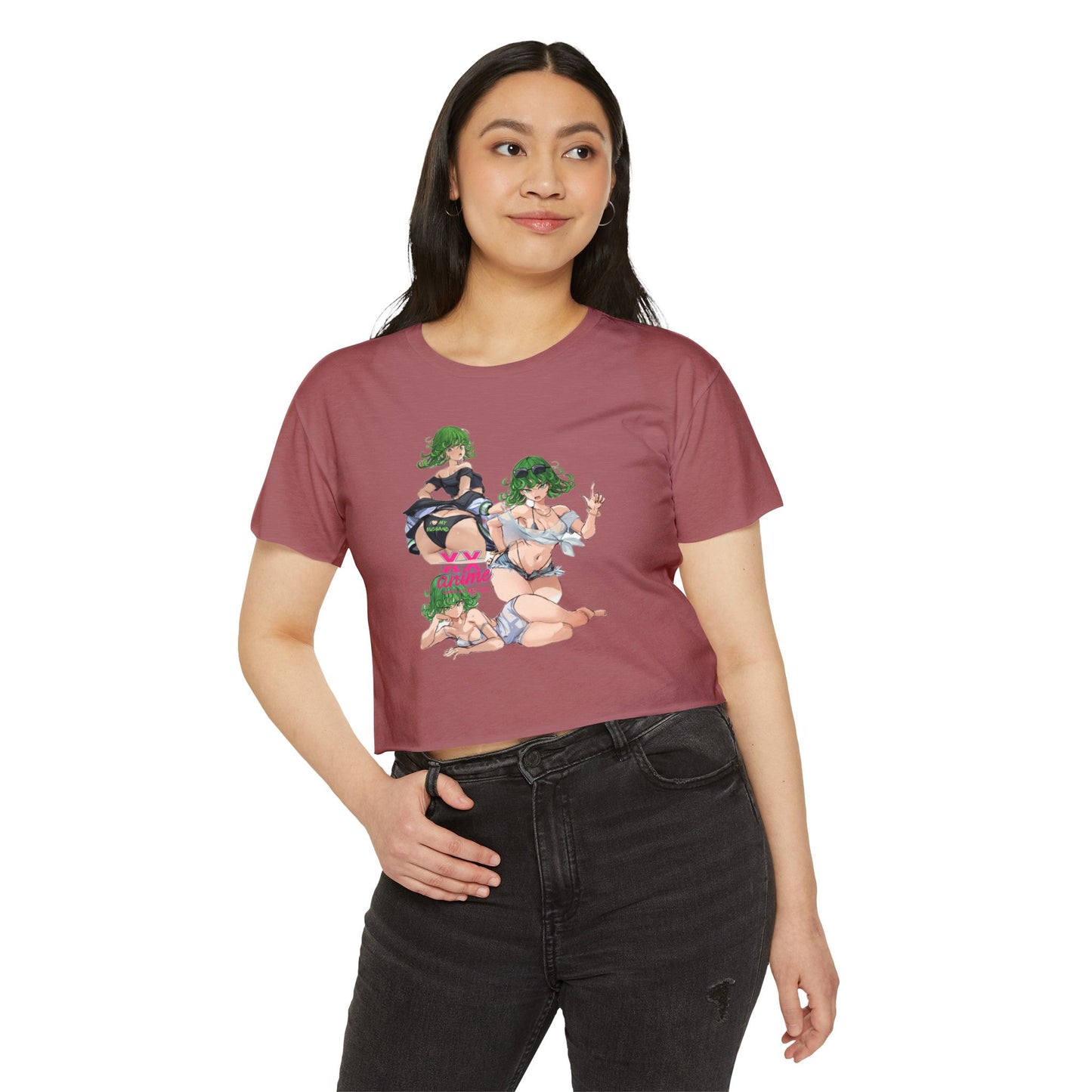 Anime-Inspired Women's Festival Crop Top, Cute Summer Top, Party Wear, Trendy Apparel, Anime Lover Gift, Festival Fashion